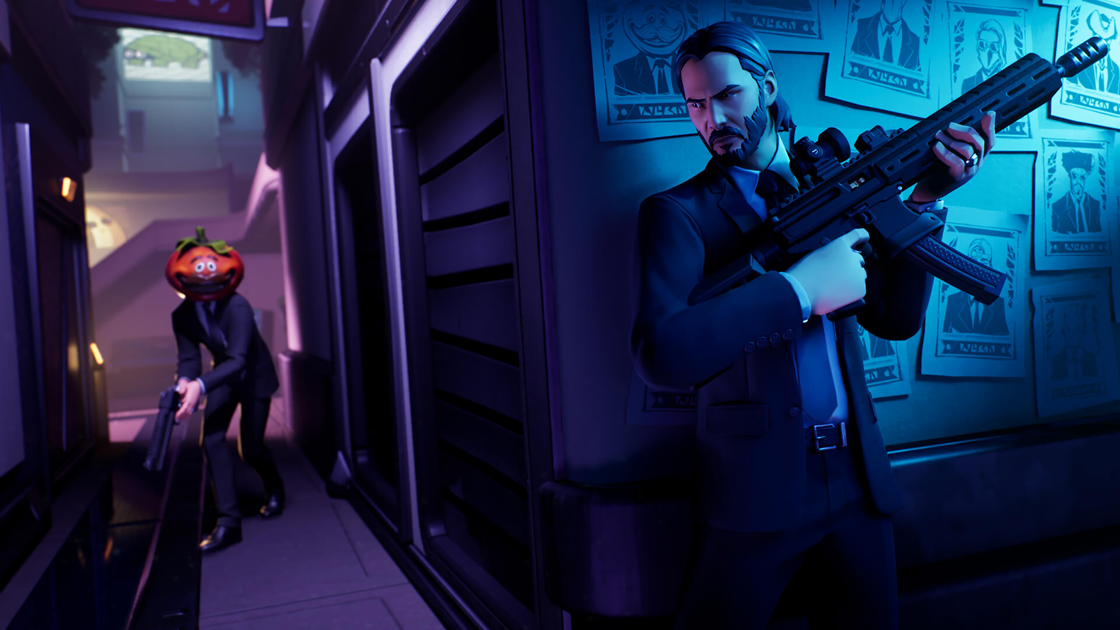 3840x2160 Fortnite John Wick 4K Wallpaper, Desktop