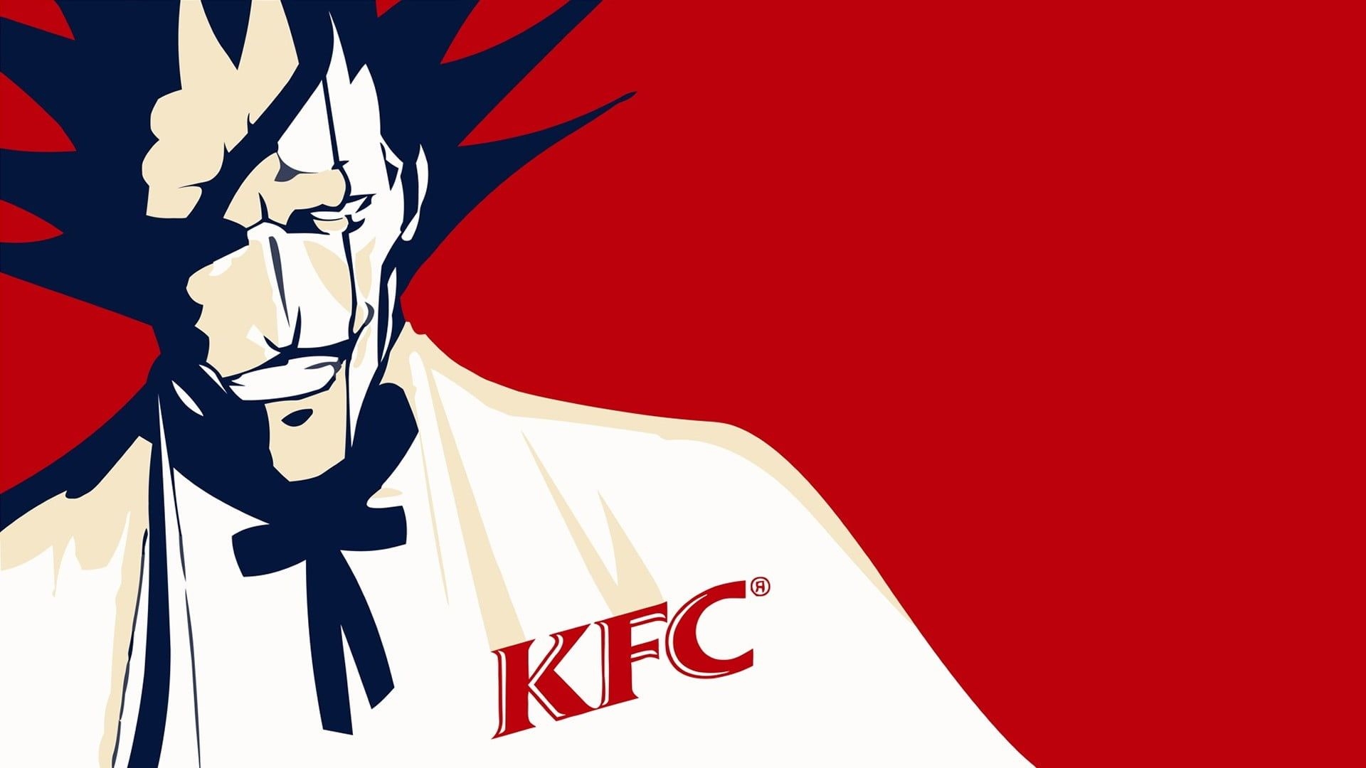 1920x1080 KFC logo artwork #Bleach Zaraki Kenpachi #KFC #anime #humor P # wallpaper #hdwallpaper #desktop. Kenpachi zaraki, Kfc, Bleach anime, Desktop