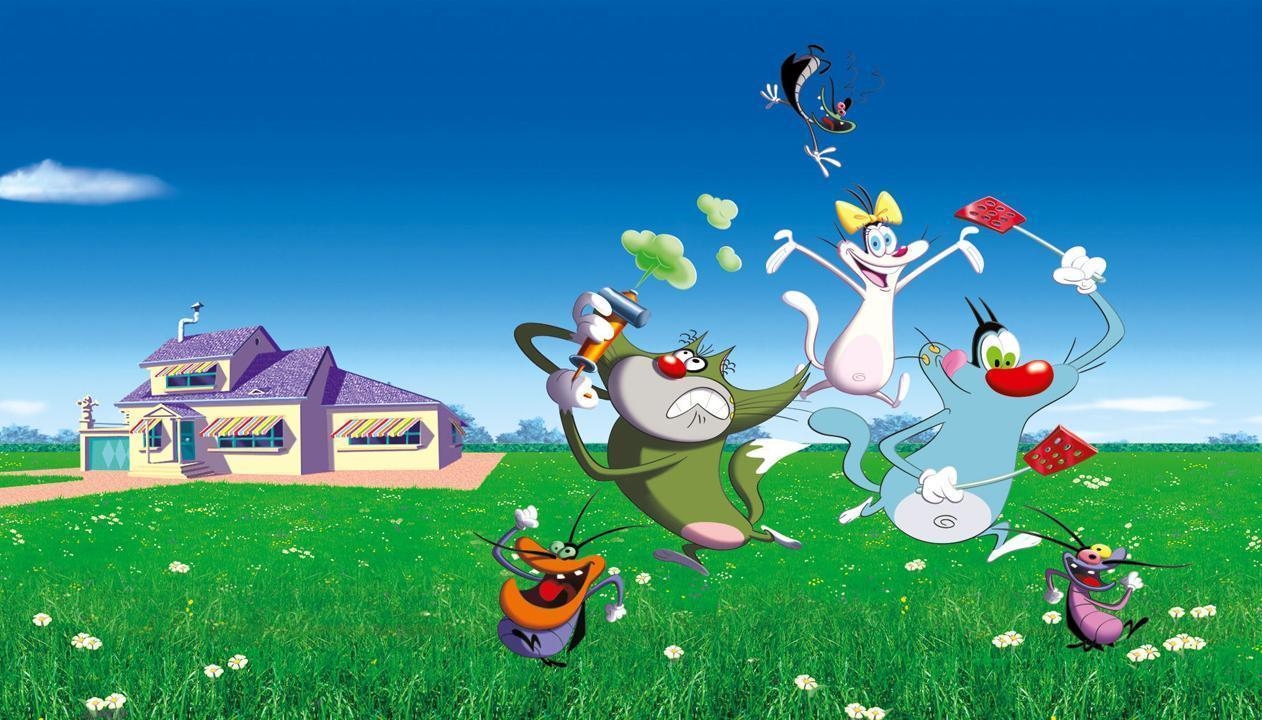 1270x720 Oggy and The Cockroaches Cartoon HD Wallpaper, Desktop