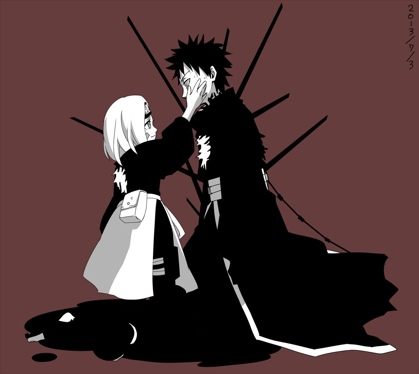 1350x1200 rin and obito. Team Minato image Obito and Rin HD wallpaper and background photo. Naruto, Team minato, Anime naruto, Desktop