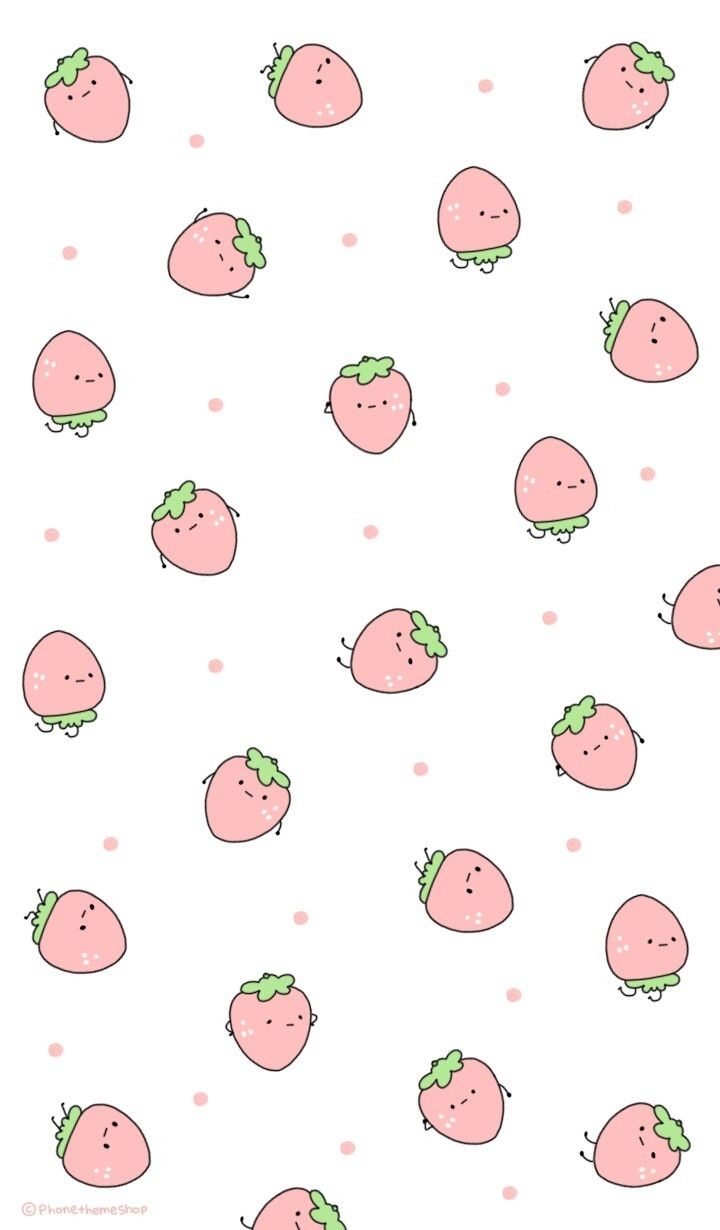 720x1230 art, background, beautiful, beauty, cartoon, cute art, cute illustration, drawing, FRUiTS, illustration, kawaii, pastel, pattern, patterns, pink, pretty, strawberry, sugar, sweets, wallpaper, we heart it, kawaii food, pink background, beautiful art, pas, Phone