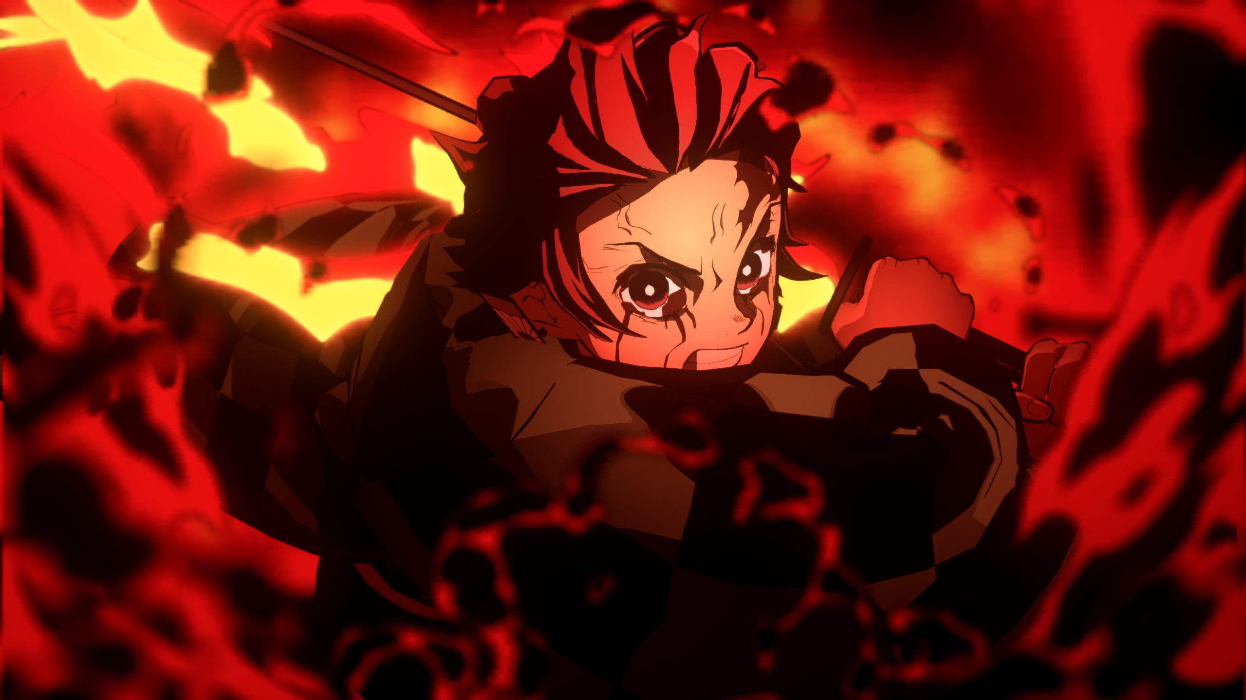 2560x1440 SPOILER) Bloody Rage Tanjiro's Hinokami Kagura [Demon Slayer: The Hinokami Chronicles] [Mods], Desktop