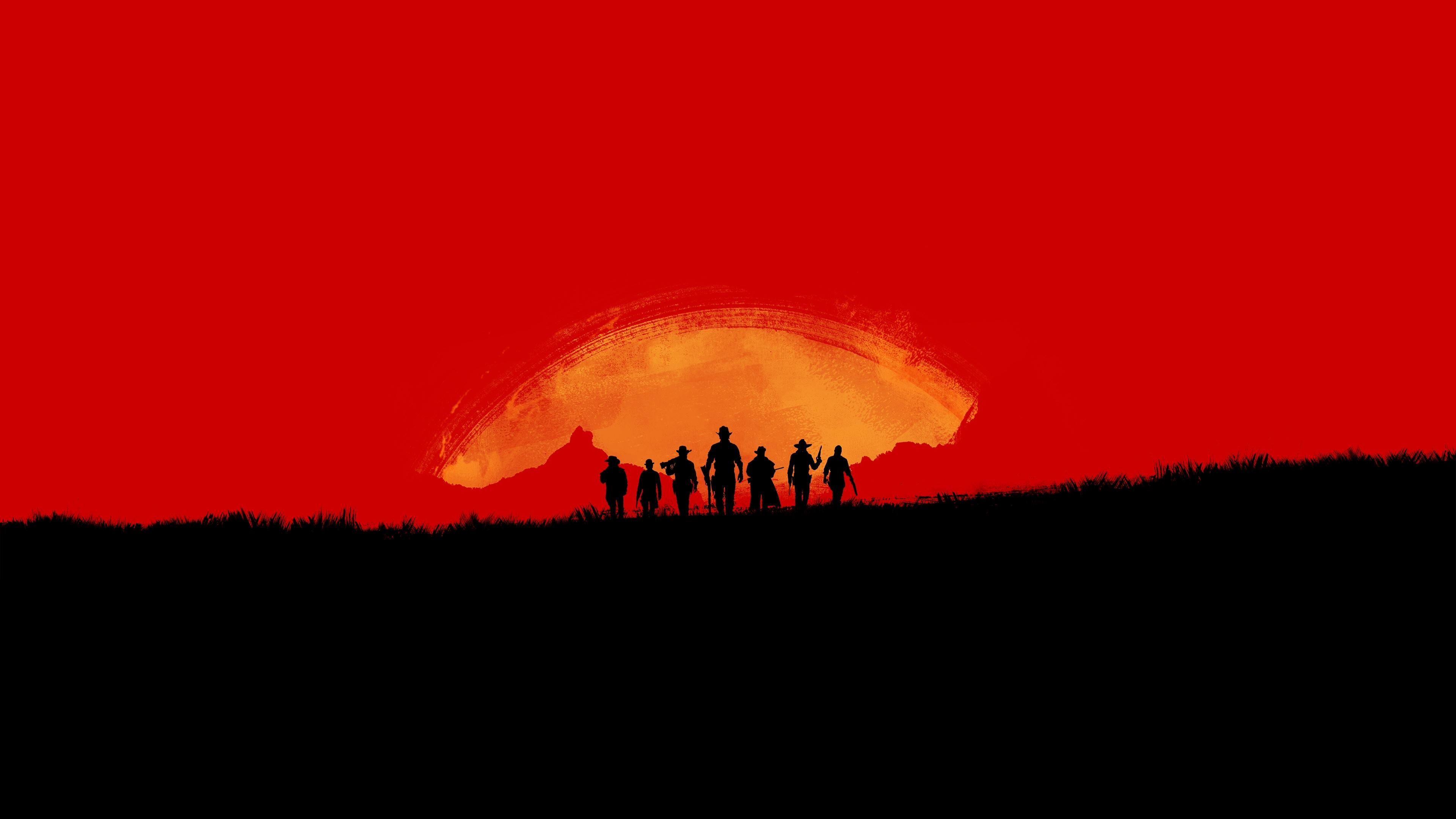 3840x2160 Red Dead Redemption 2 Gang Video Game 4K UHD Wallpaper, Desktop