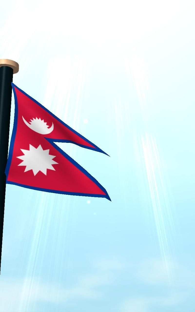 800x1280 Nepal Flag 3D Free Wallpaper, Phone