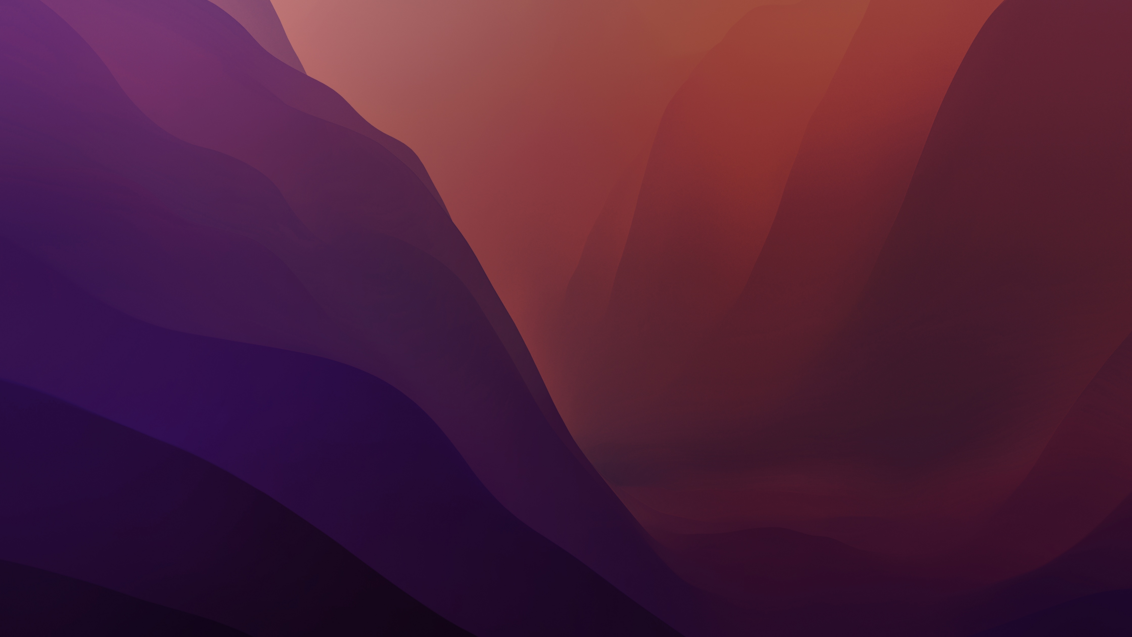 4480x2520 macOS Monterey Wallpaper 4K, Layers, Stock, Red, Dark Mode, 5K, Desktop