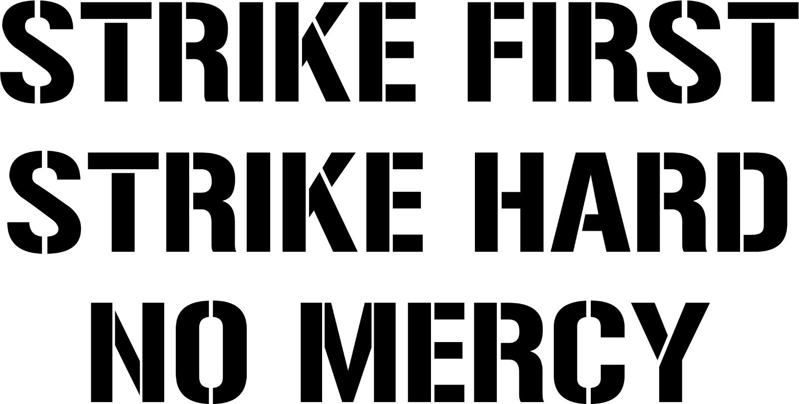 1600x810 Strike First Strike Hard No Mercy vinyl decal sticker Cobra Kai Karate Kid, Desktop