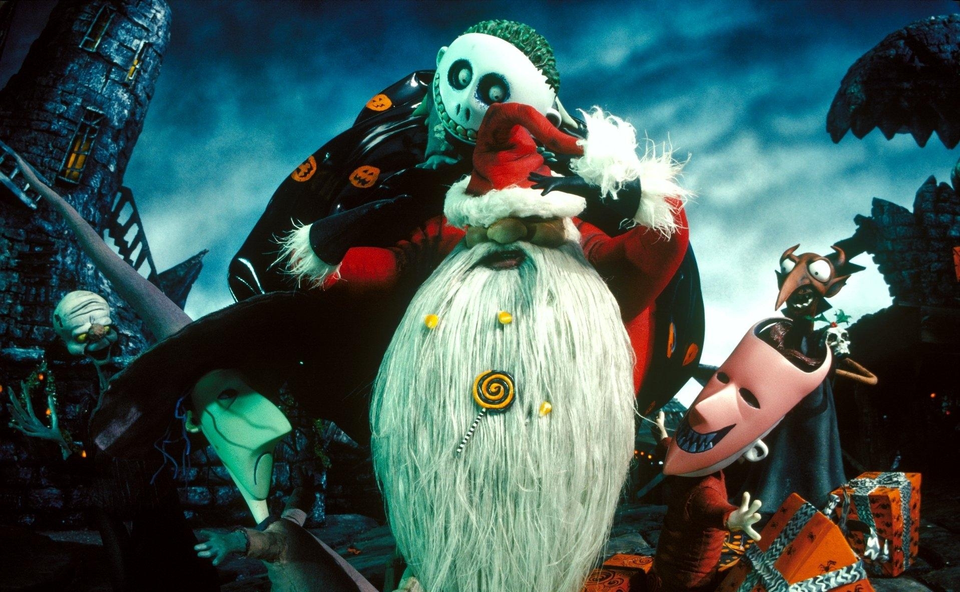 1920x1190 Santa Claus in Halloween Town Before Christmas Wallpaper, Desktop