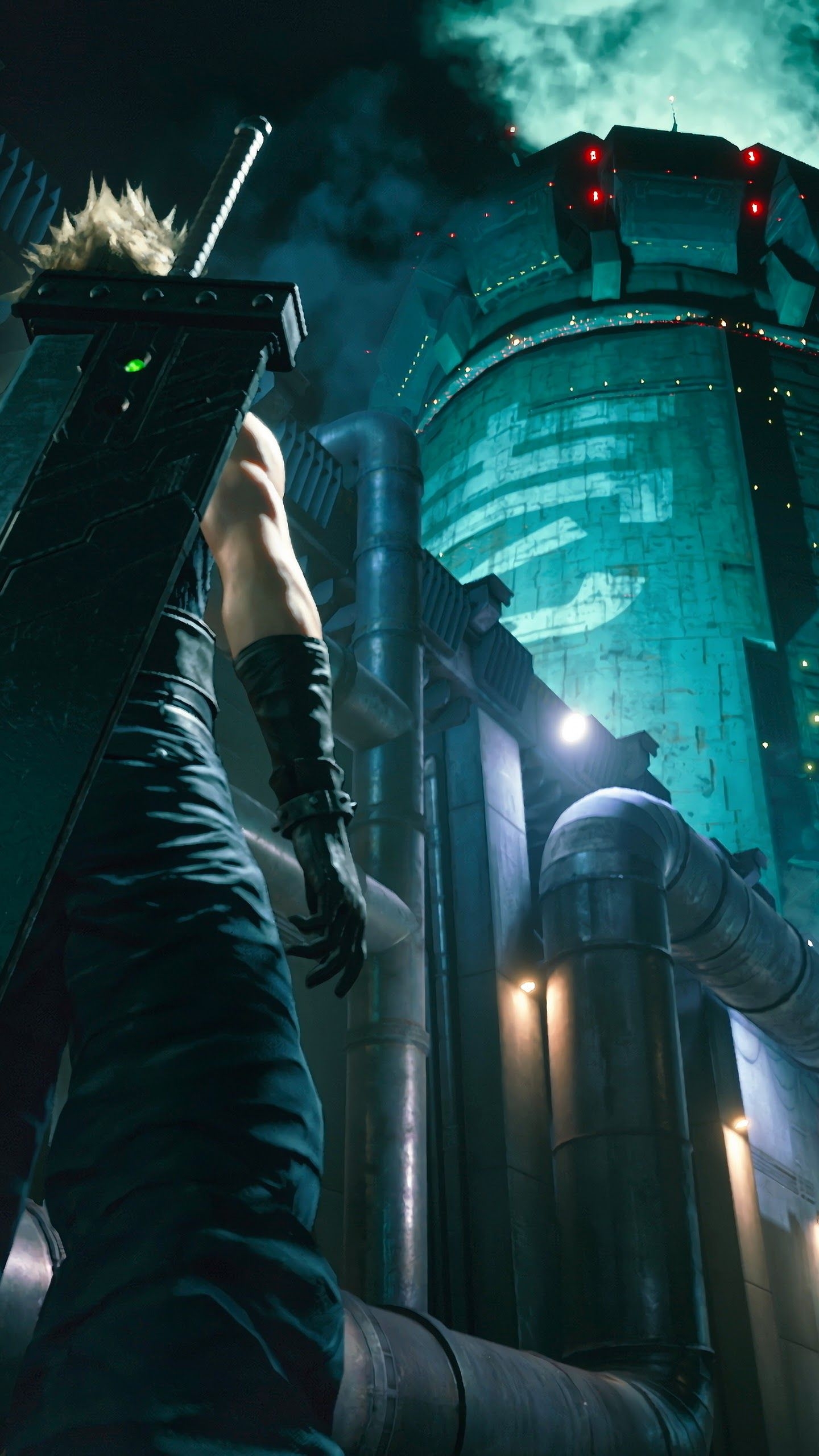 1440x2560 Final Fantasy 7 Remake Cloud Strife Sword 4K Wallpaper, Phone