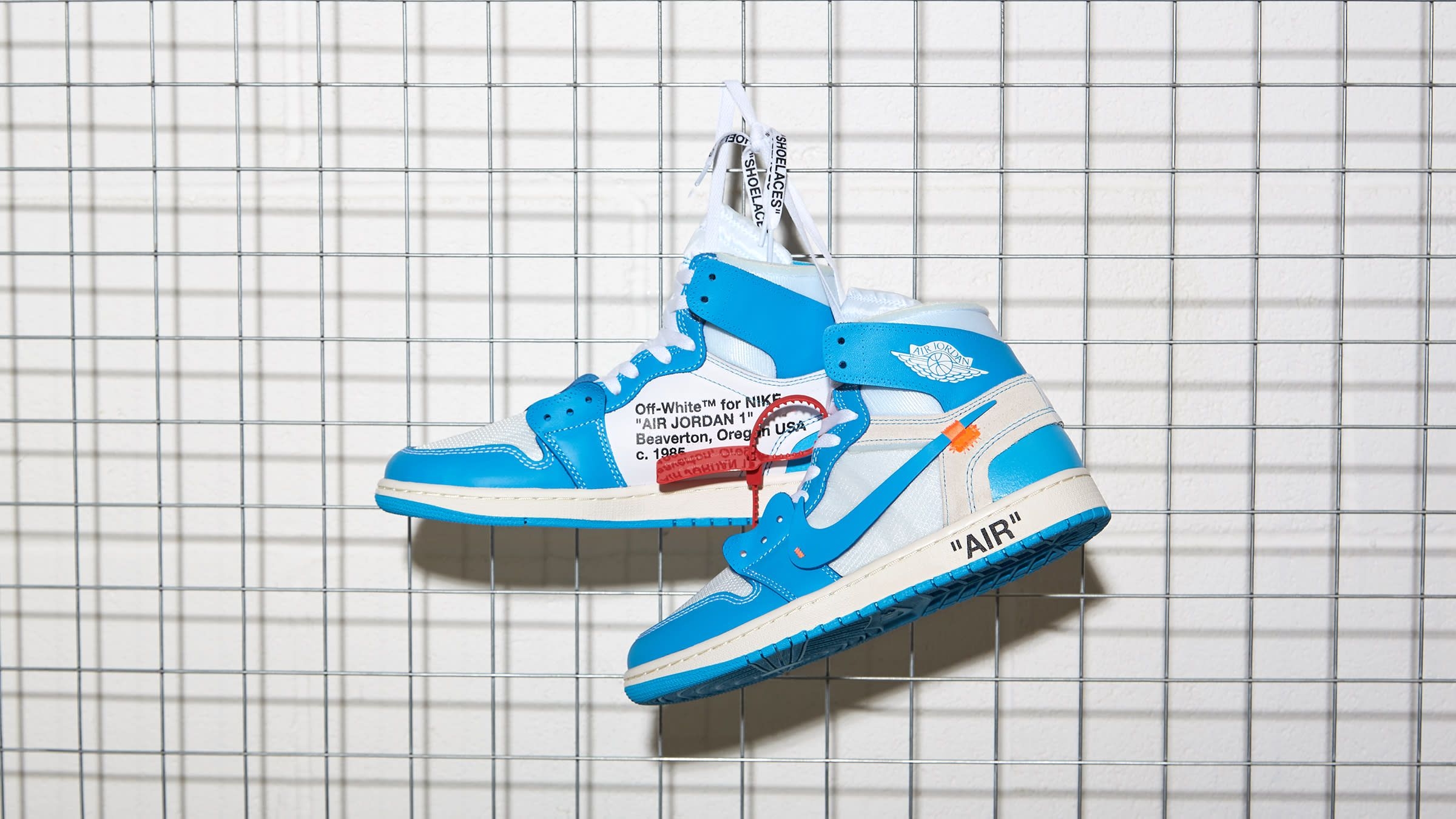 2400x1350 Off White X Air Jordan 1 NRG 'UNC', Desktop