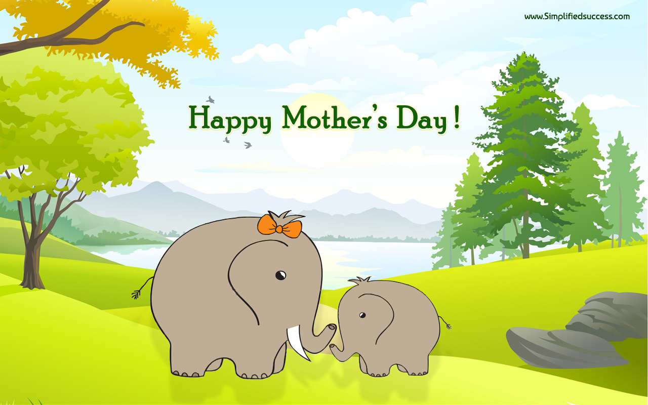 1280x800 Cute Happy Mothers Day, Desktop