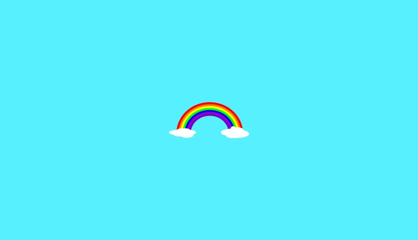 1340x770 Rainbow Minimalist HD Laptop Wallpaper, HD Minimalist 4K Wallpaper, Image, Photo and Background, Desktop