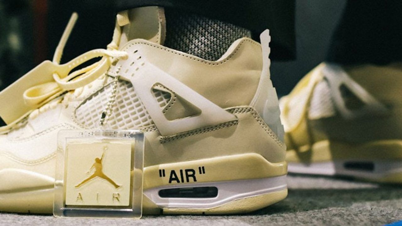 1280x720 Air Jordan 4 Sail, The New Off White Sneaker Collab, Desktop