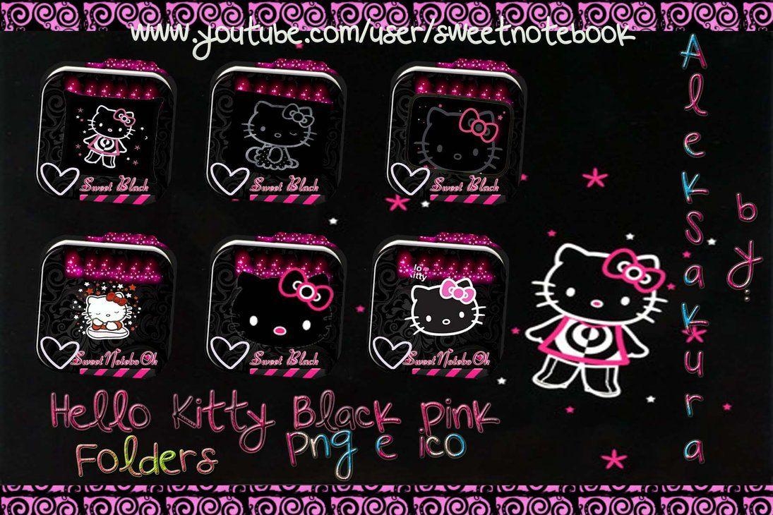 1100x730 Kitty Wallpaper Pink And Black, Desktop