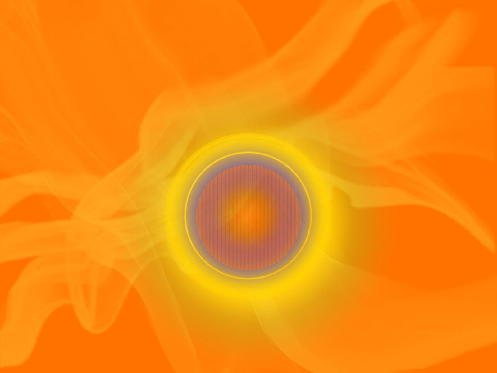 1600x1200 Circular Yellow Flare On Orange Background Colour. Freda Hill, Desktop