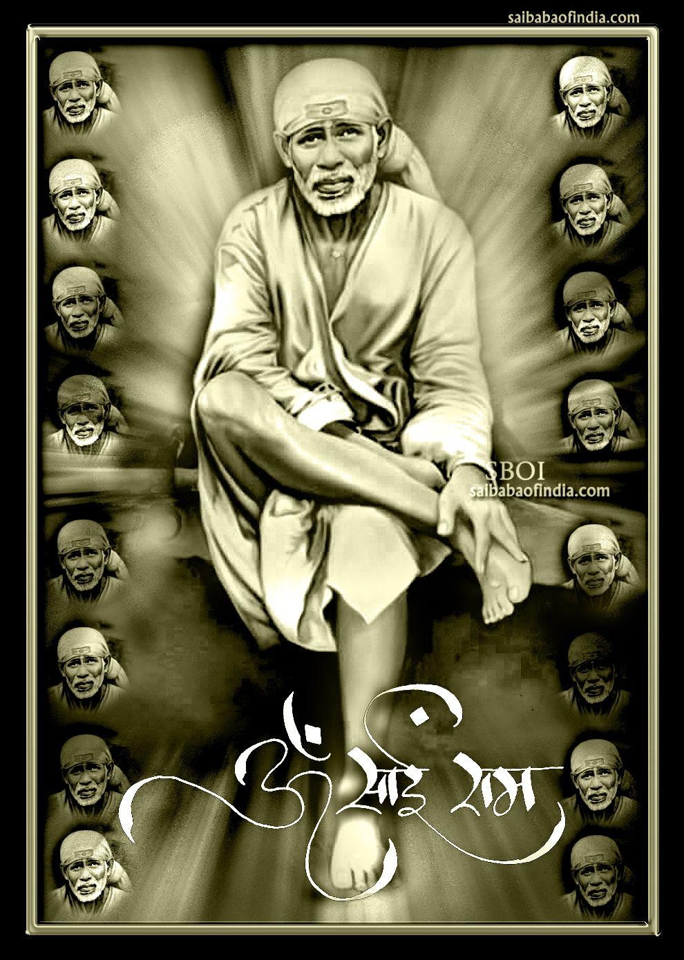 990x1390 Shirdi Sai Baba wallpaper Phone. Sai baba, Phone