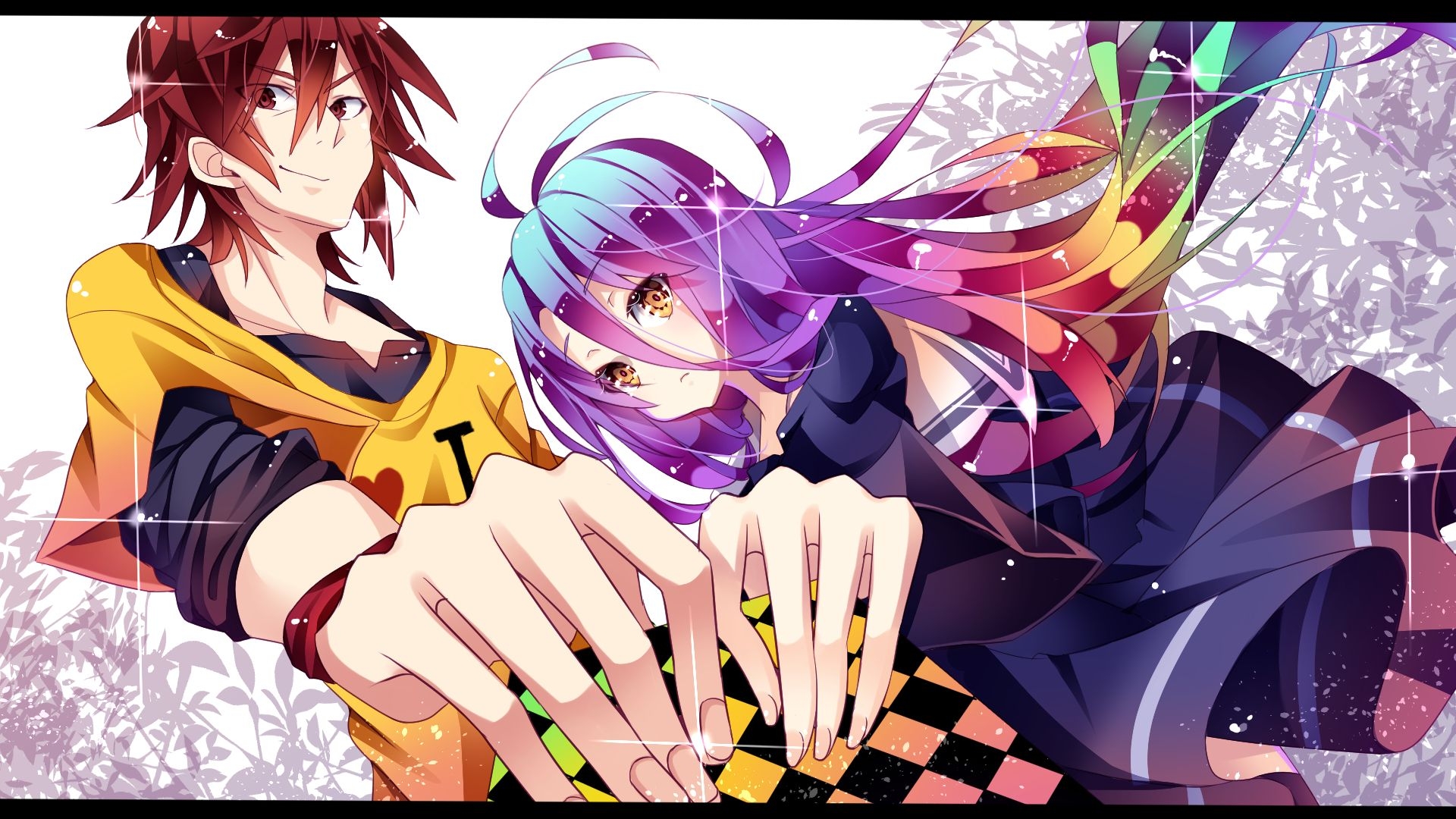 1920x1080 No Game No Life, Anime, Anime Girls, Anime Boys, Purple Hair, Long, Desktop