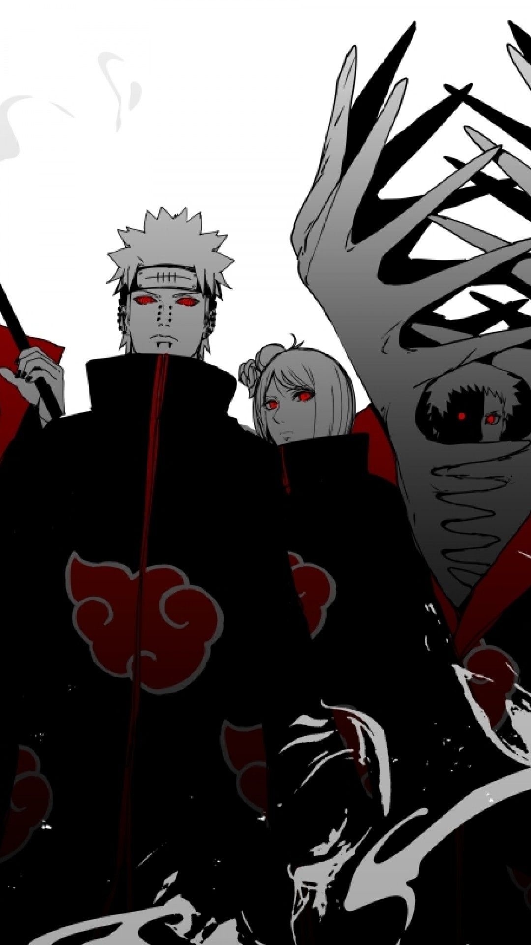 1080x1920 Download  Naruto, Pain, Akatsuki, Tendou, Konan, Deidara, Phone