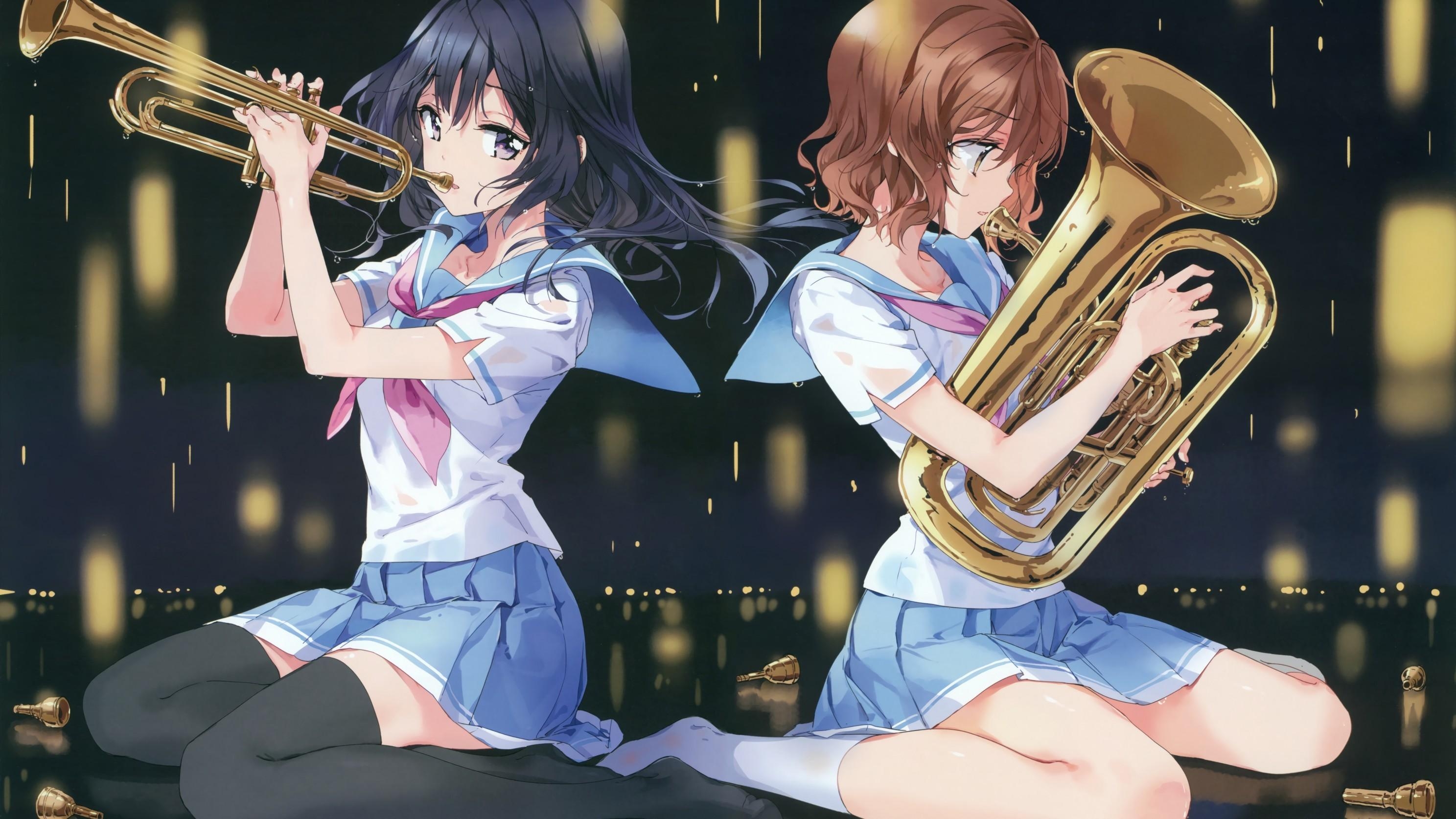 2980x1680 Download  Hibike Euphonium, Kousaka Reina, Oumae Kumiko, Desktop