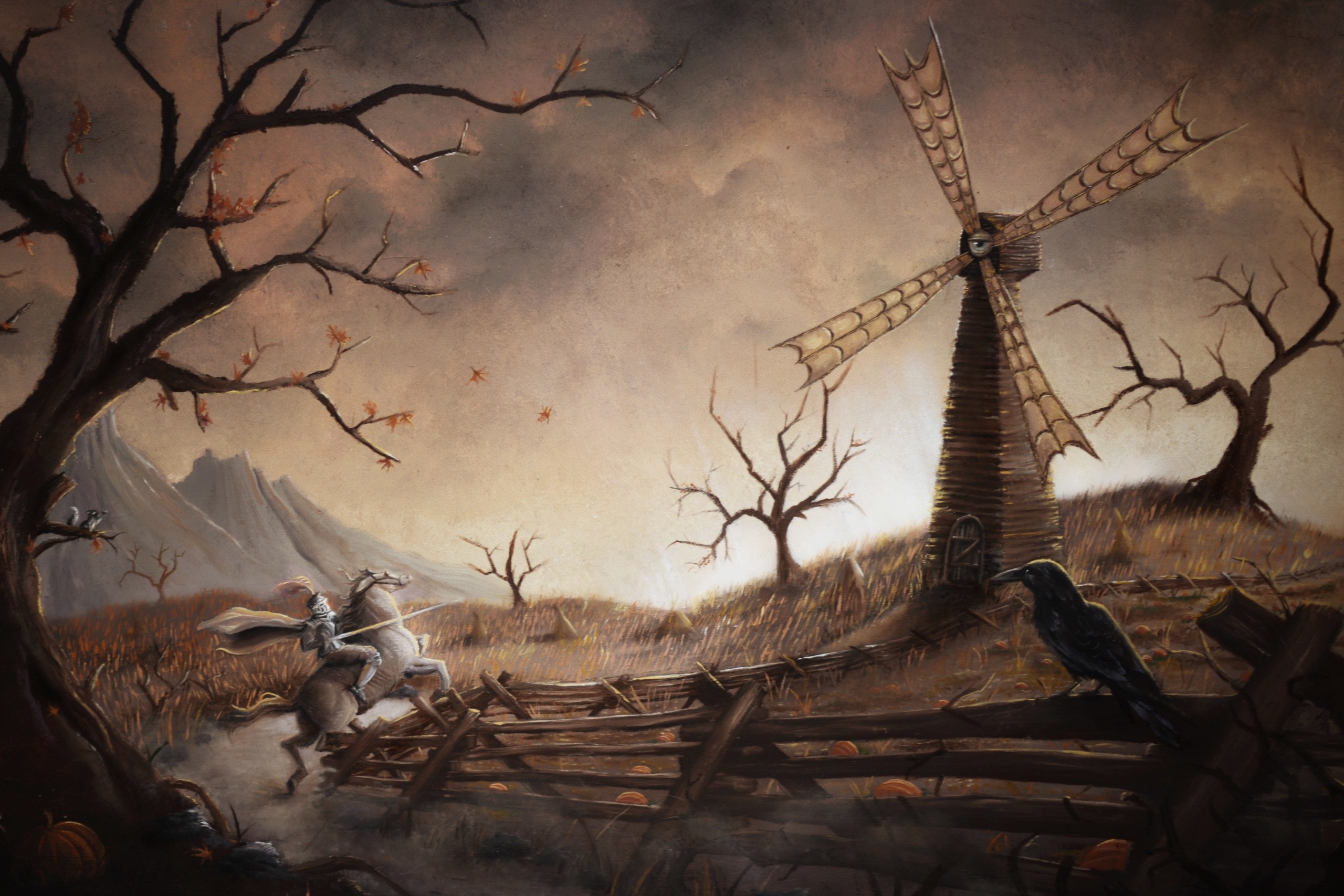 2560x1710 knight, Don Quijote, Fantasy art, Artwork, Windmills Wallpaper HD / Desktop and Mobile Background, Desktop