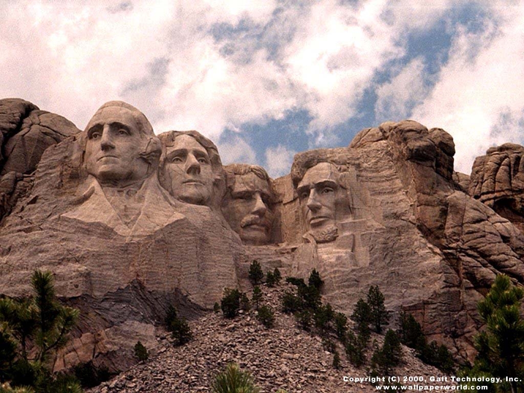 1030x770 Visual Paradox 3D Wallpaper: 'Mount Rushmore', Desktop