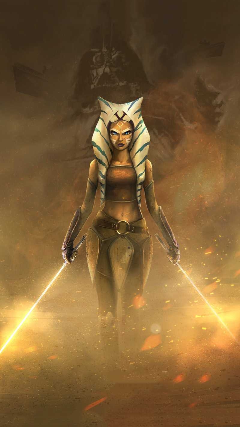 800x1430 Ahsoka Tano Wallpaper, Phone