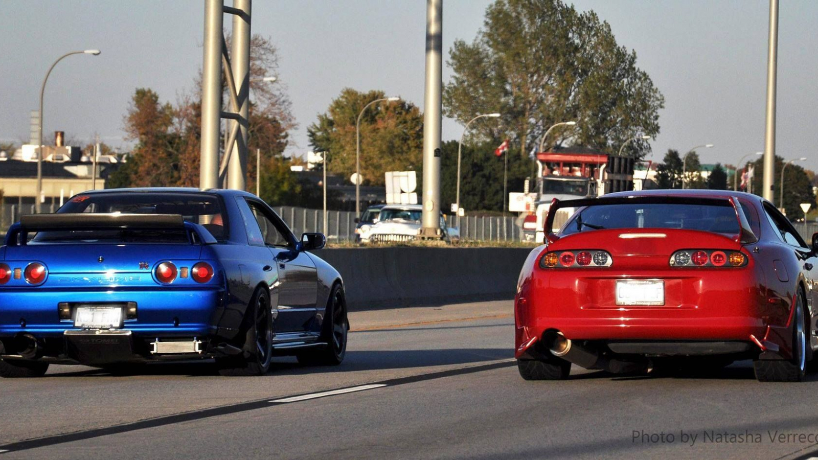 1600x900 Free download Skyline GTR R32 with USDM MK4 Supra [2048x943] [OC] wallpaper [2048x943] for your Desktop, Mobile & Tablet. Explore R32 Background. R32 GTR Wallpaper, VW R32 Wallpaper, Skyline R32 Wallpaper, Desktop