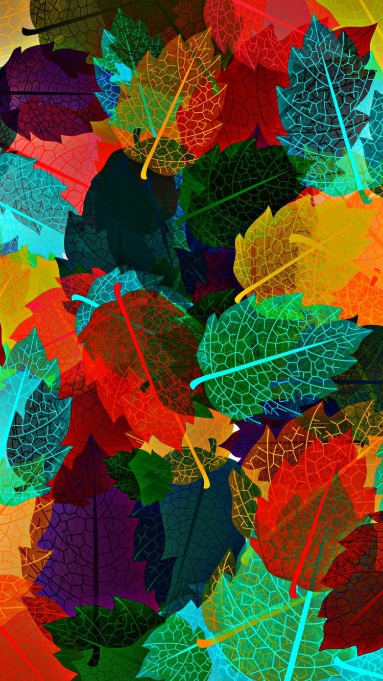 750x1340 Artistic Leaf () Wallpaper, Phone