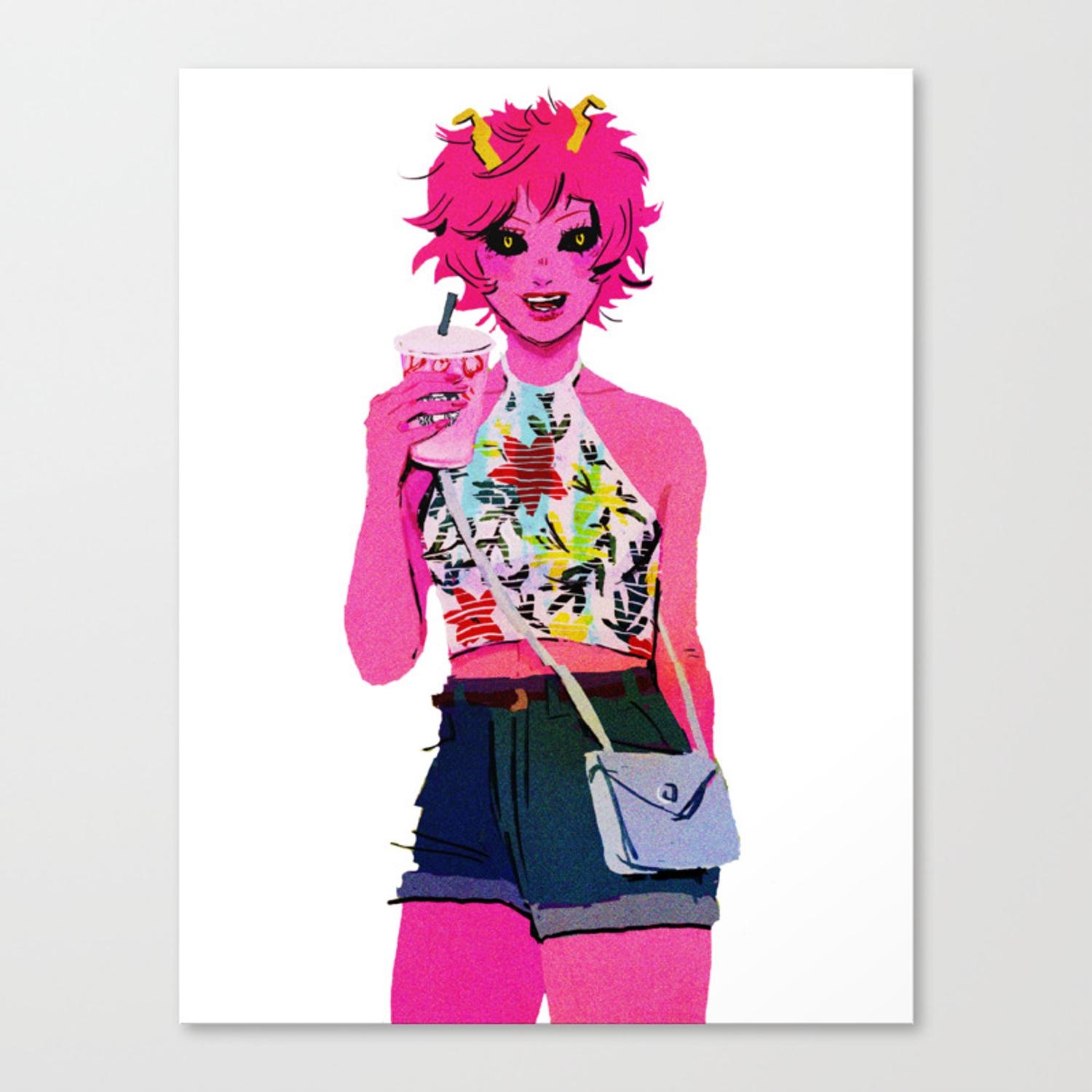 1500x1500 Mina Ashido no Hero Academia Canvas Print, Phone