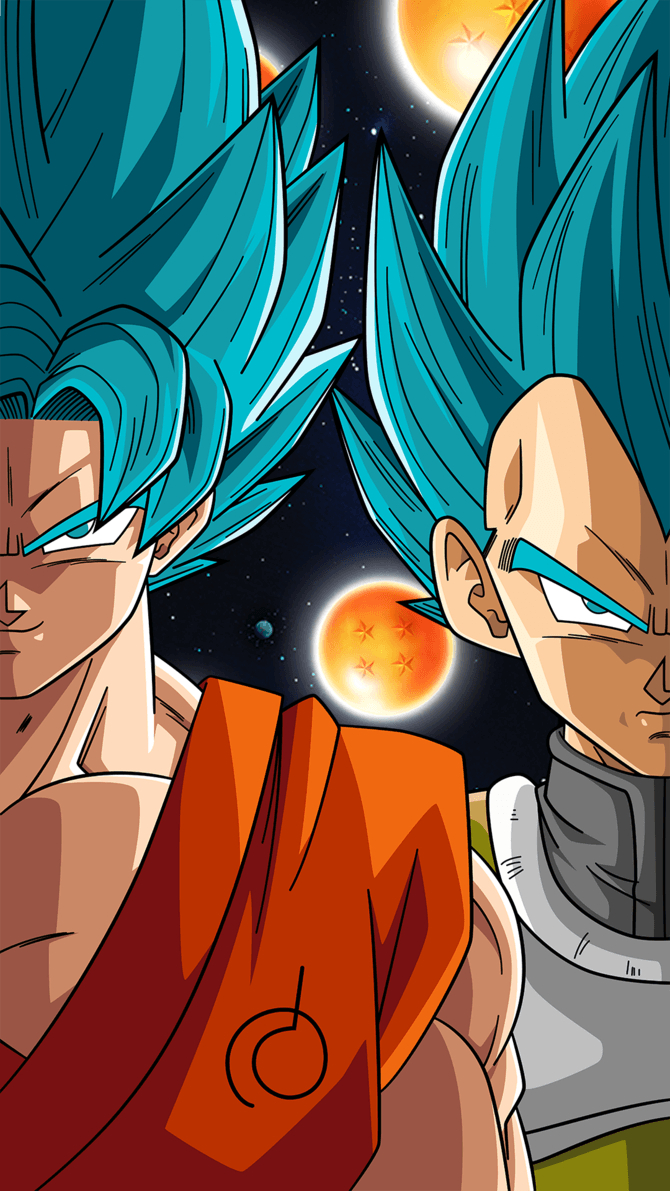 670x1200 SSB Goku and Vegeta (Phone Wallpaper). Anime dragon ball, Dragon ball painting, Anime dragon ball super, Phone