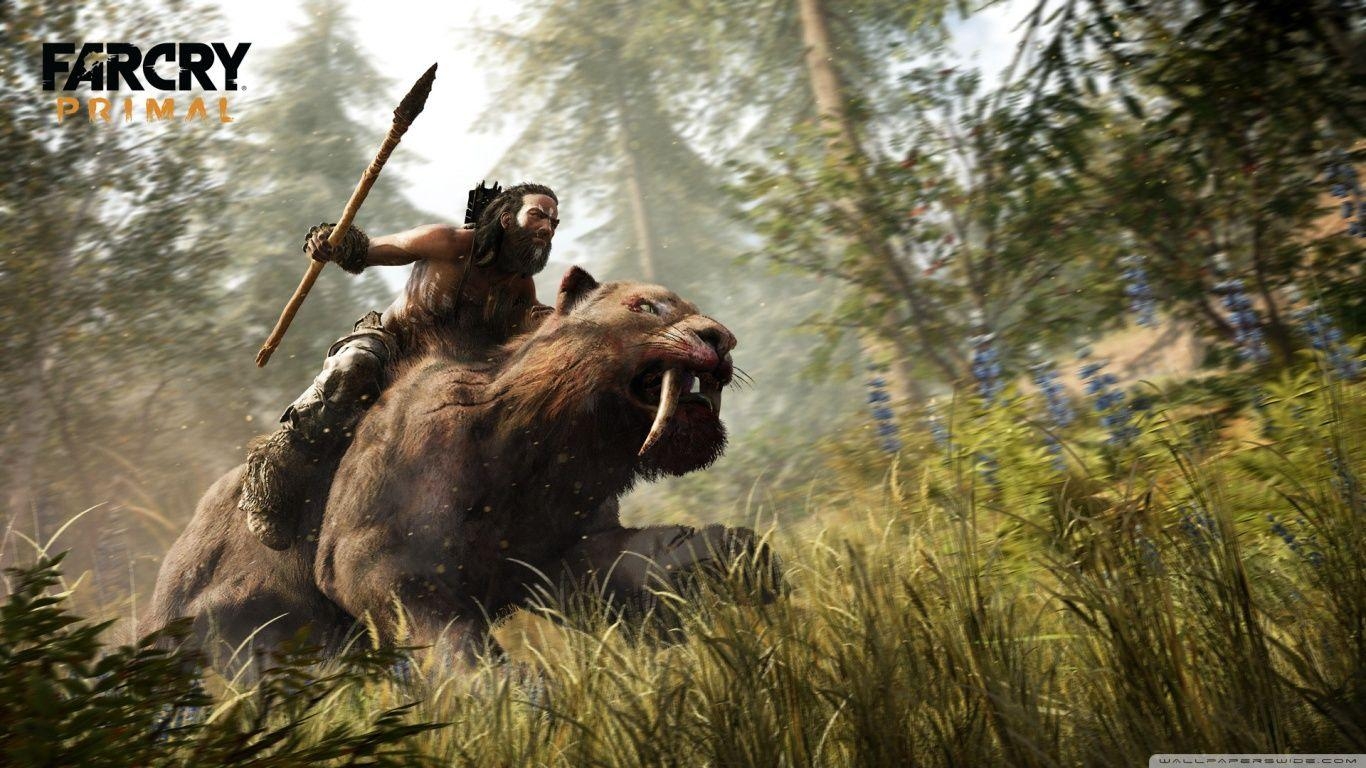 1370x770 Far Cry Primal Sabertooth Beastmaster HD desktop wallpaper, Desktop