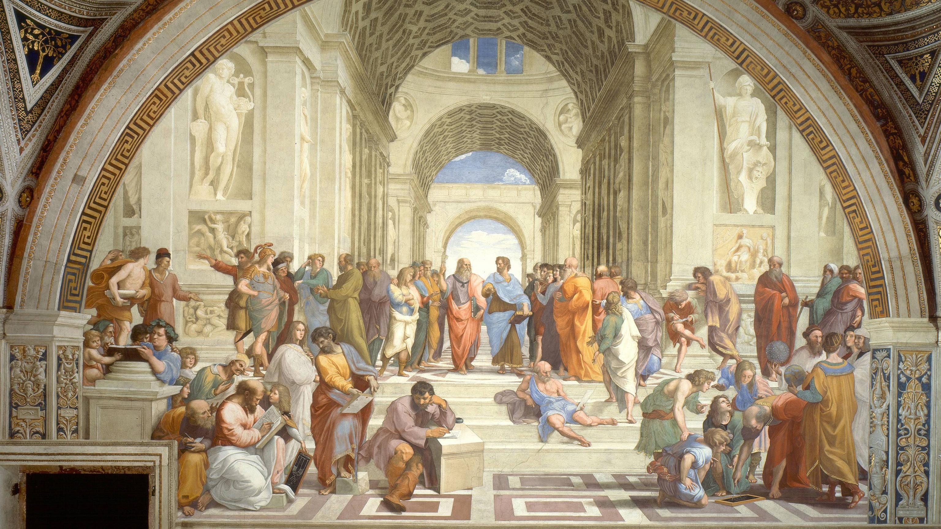 3080x1730 The School of Athens, Desktop