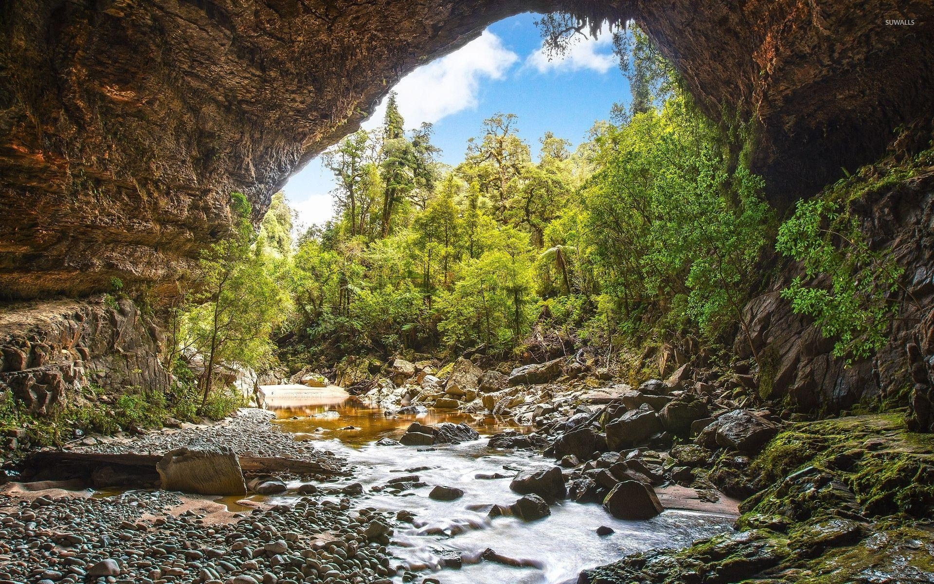 1920x1200 Cave in the rocky mountain wallpaper wallpaper, Desktop