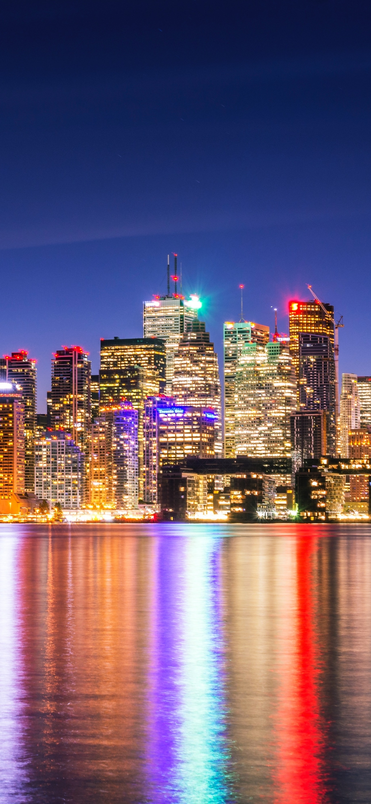 1290x2800 Toronto Skyline Wallpaper 4K, Phone