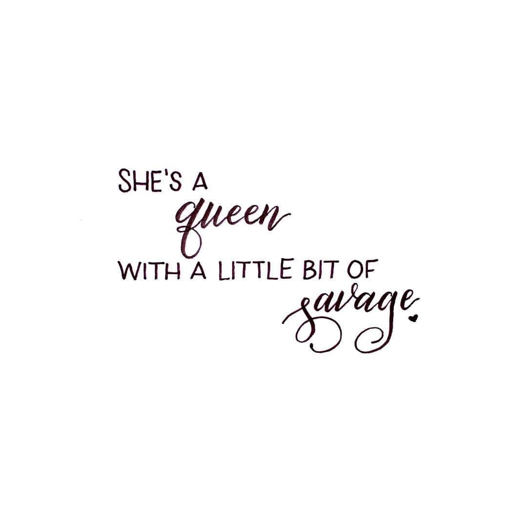 1080x1080 ❤️. she's a queen with a little bit of savage. quote. Krasse zitate, König zitate, Zitate zum thema leben, Phone