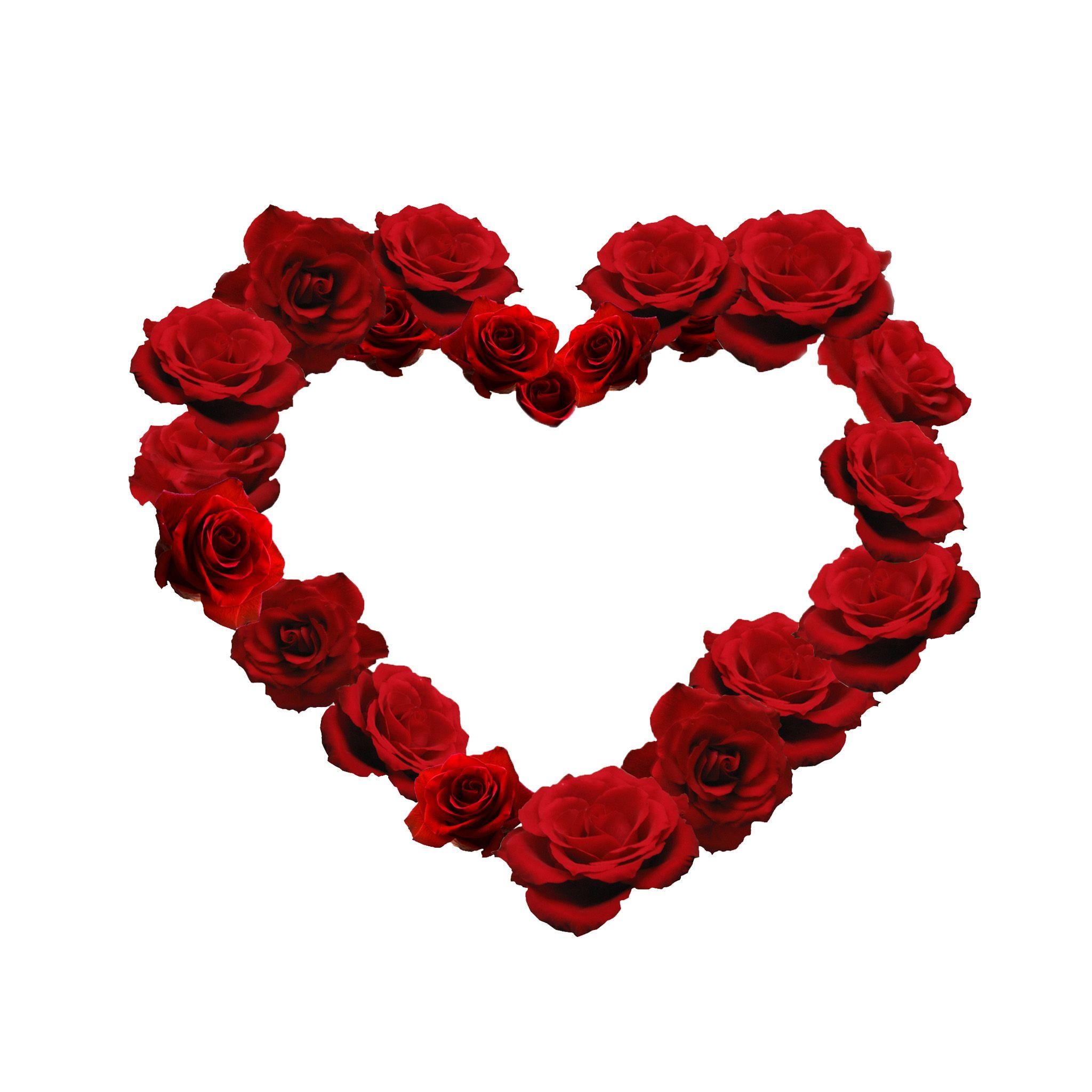 2050x2050 Flower Heart Valentine's Day iPad Wallpaper, Phone