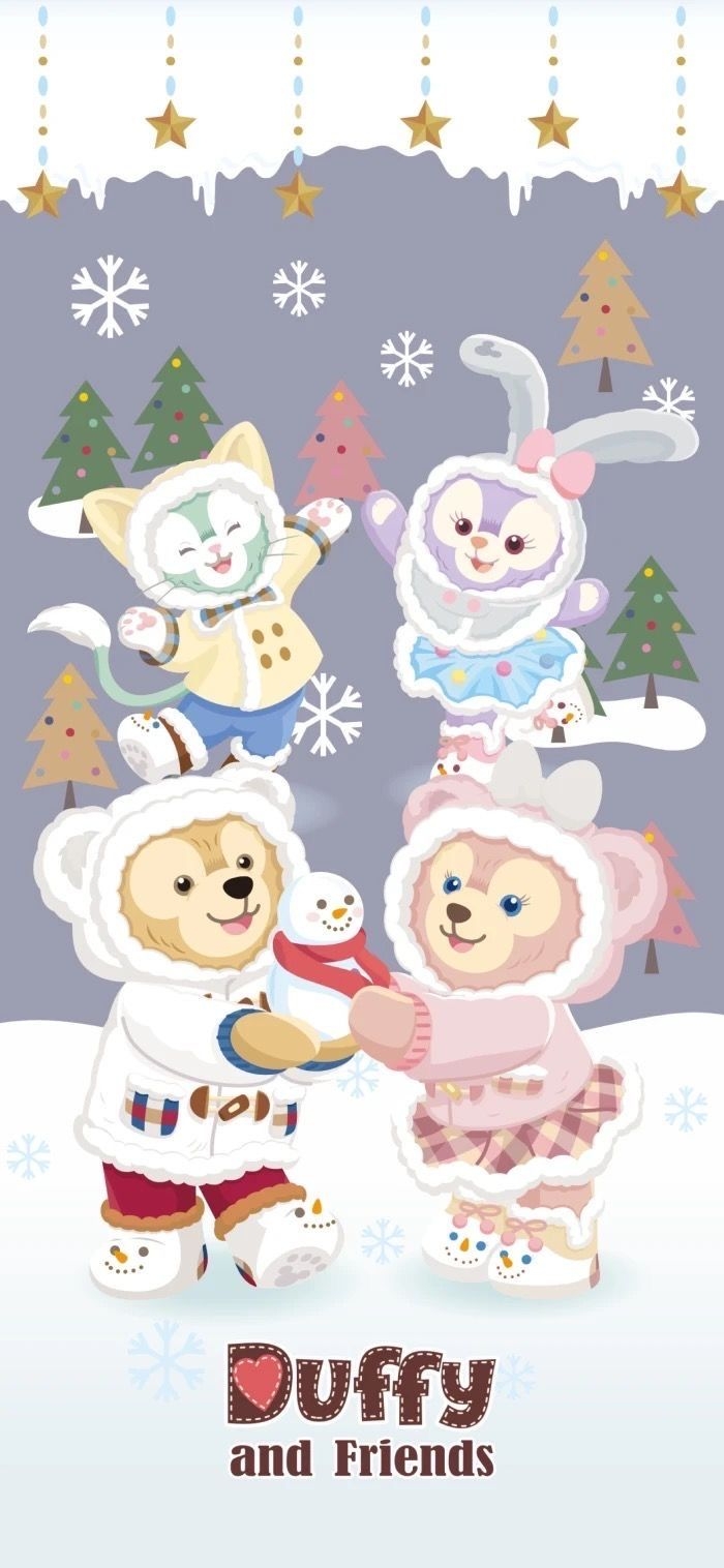 700x1520 ダッフィー. Duffy the disney bear, Cute disney wallpaper, Disney friends, Phone