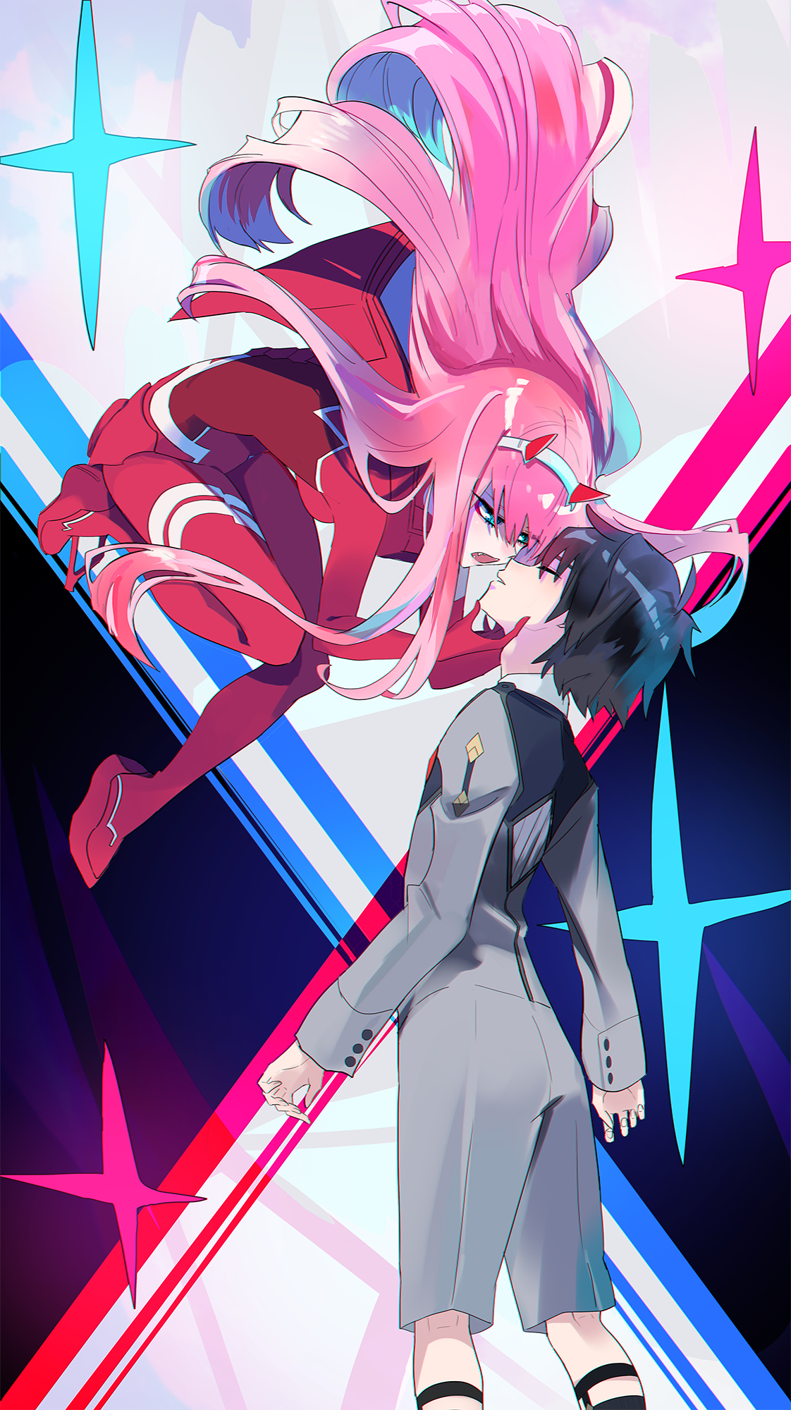 1130x2000 Hiro / 02【Darling in the FranXX】. Darling in the franxx, Phone