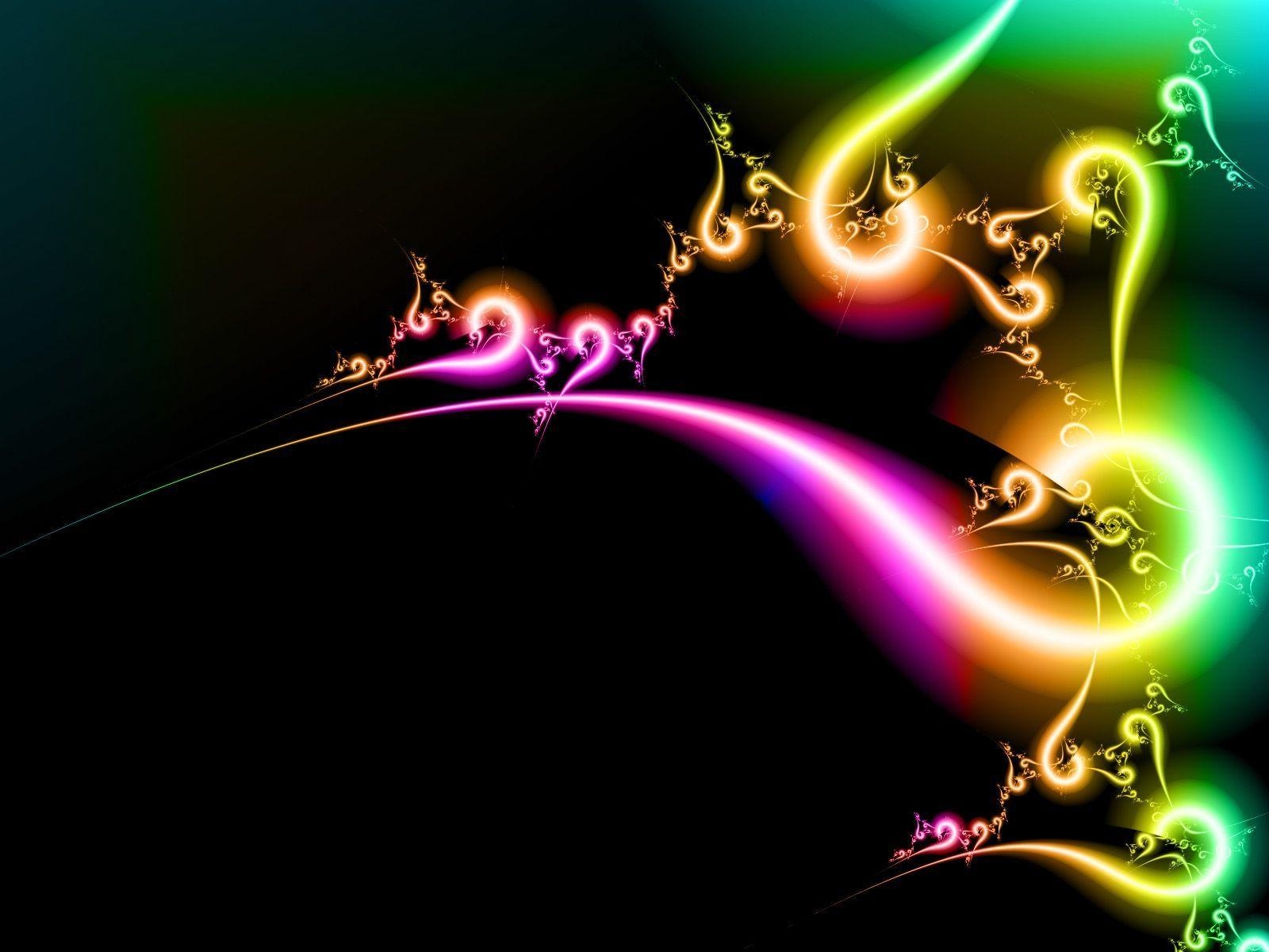 1600x1200 black and rainbow colors wallpaper, Desktop