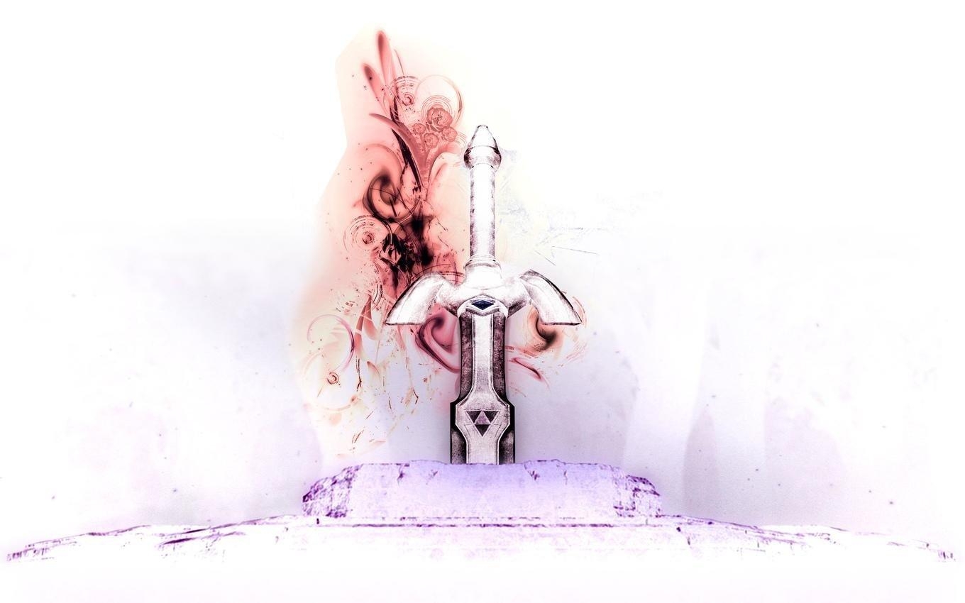 1360x850 Inverted Triforce Sword Wallpaper, Desktop