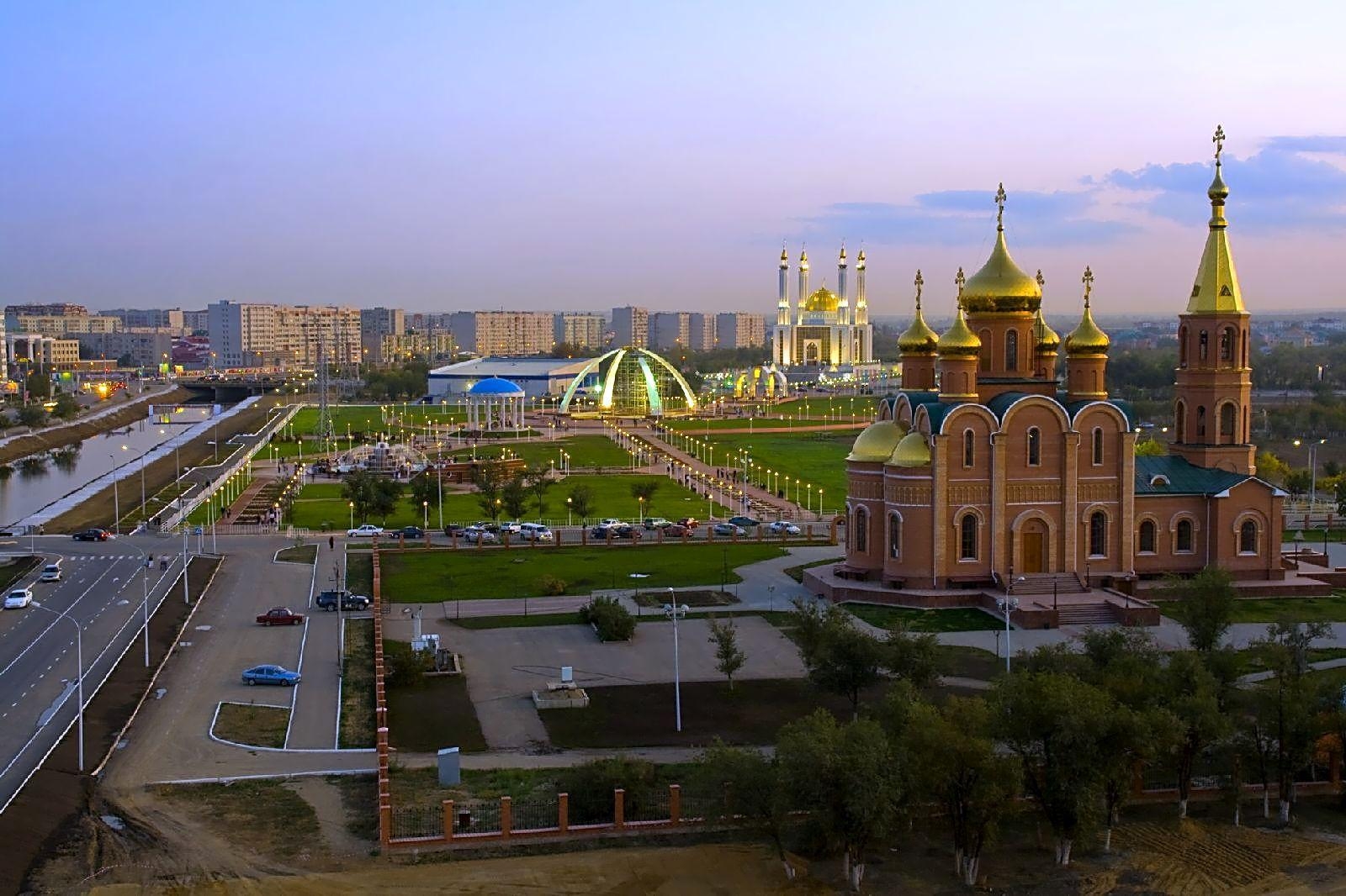 1600x1070 image Kazakhstan Temples Cities, Desktop