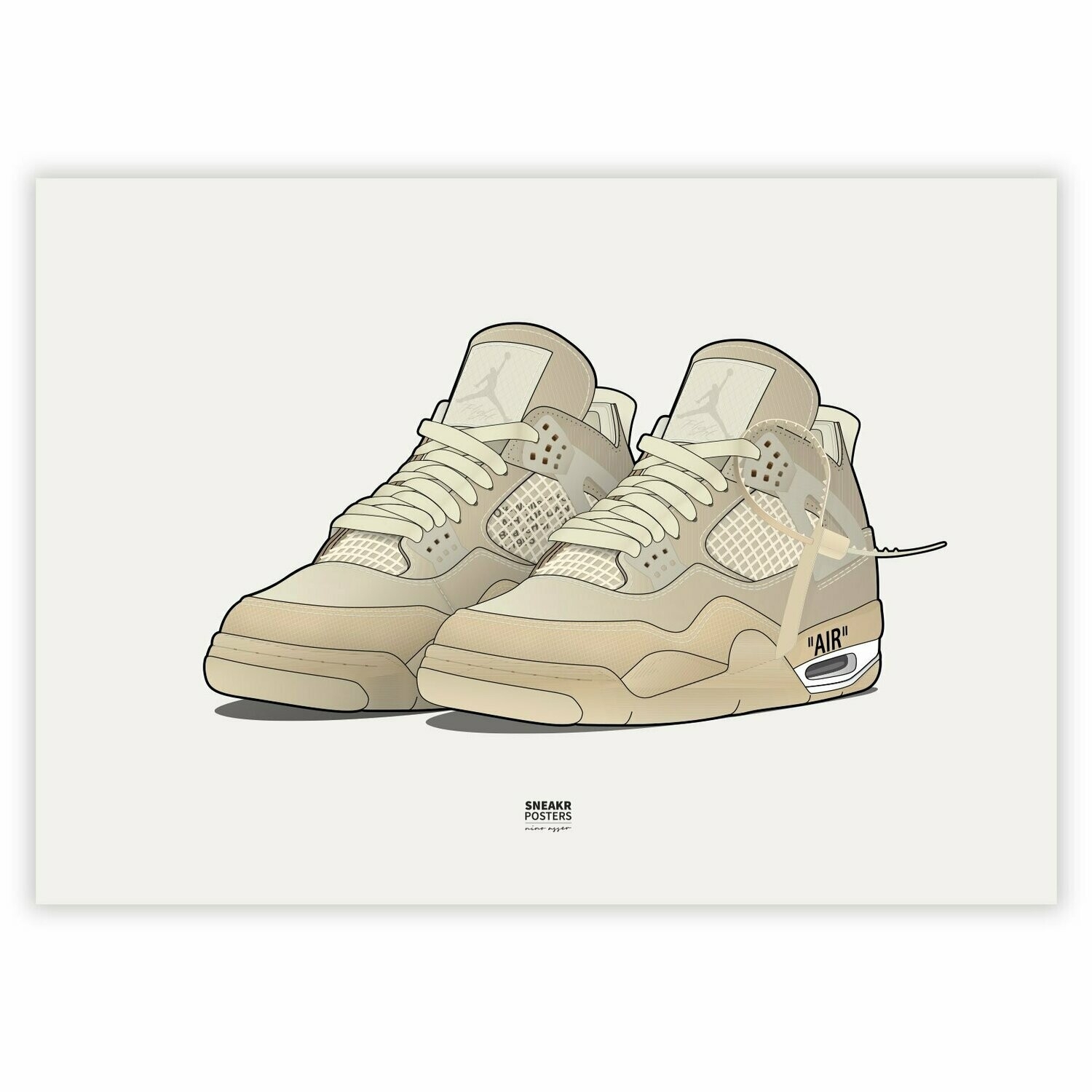 1500x1500 Jordan 4 Off White Sail Pair White Landscape, Phone