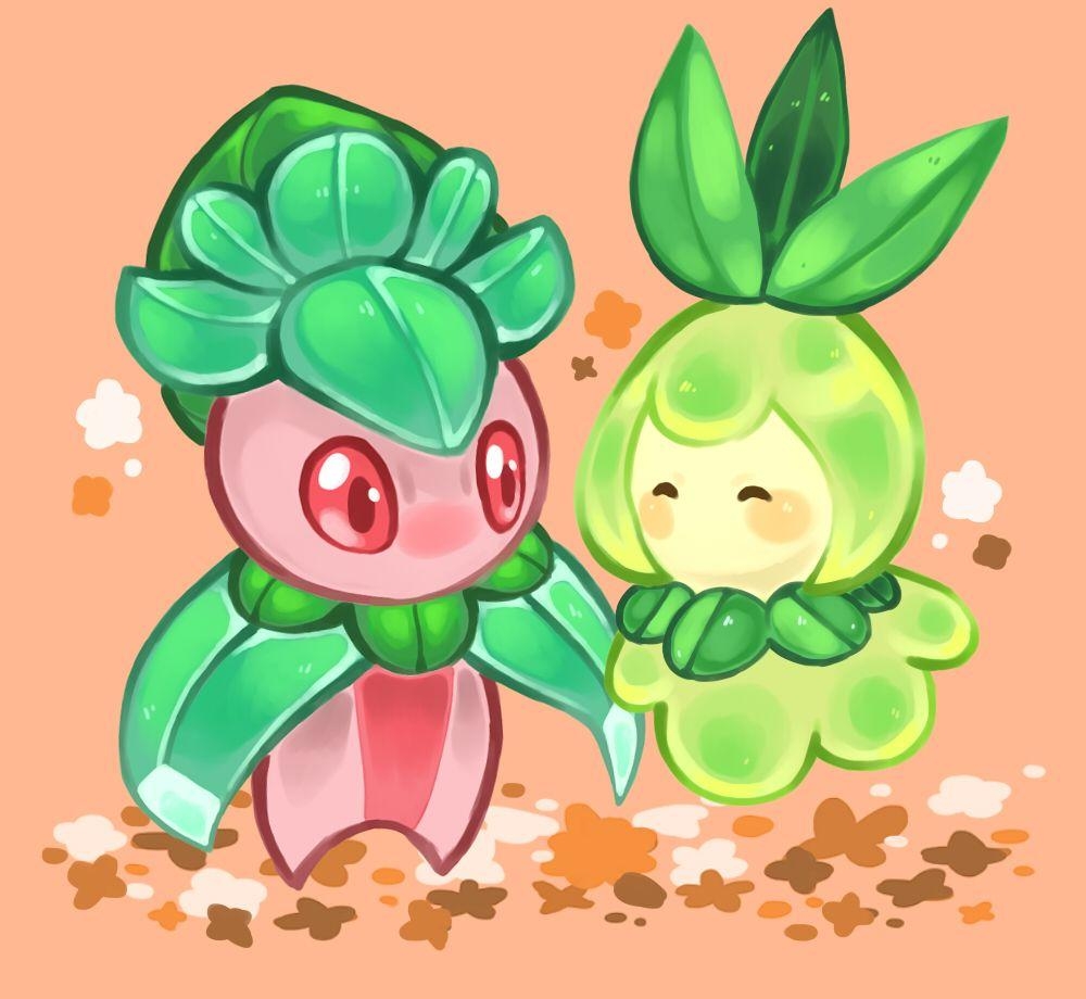 1000x920 fomantis & petilil. Petilil. Pokémon and Pokemon go, Desktop