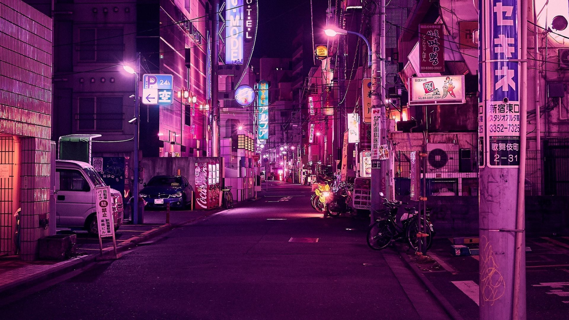 1920x1080 Purple Tokyo City Wallpaper Free Purple Tokyo City, Desktop