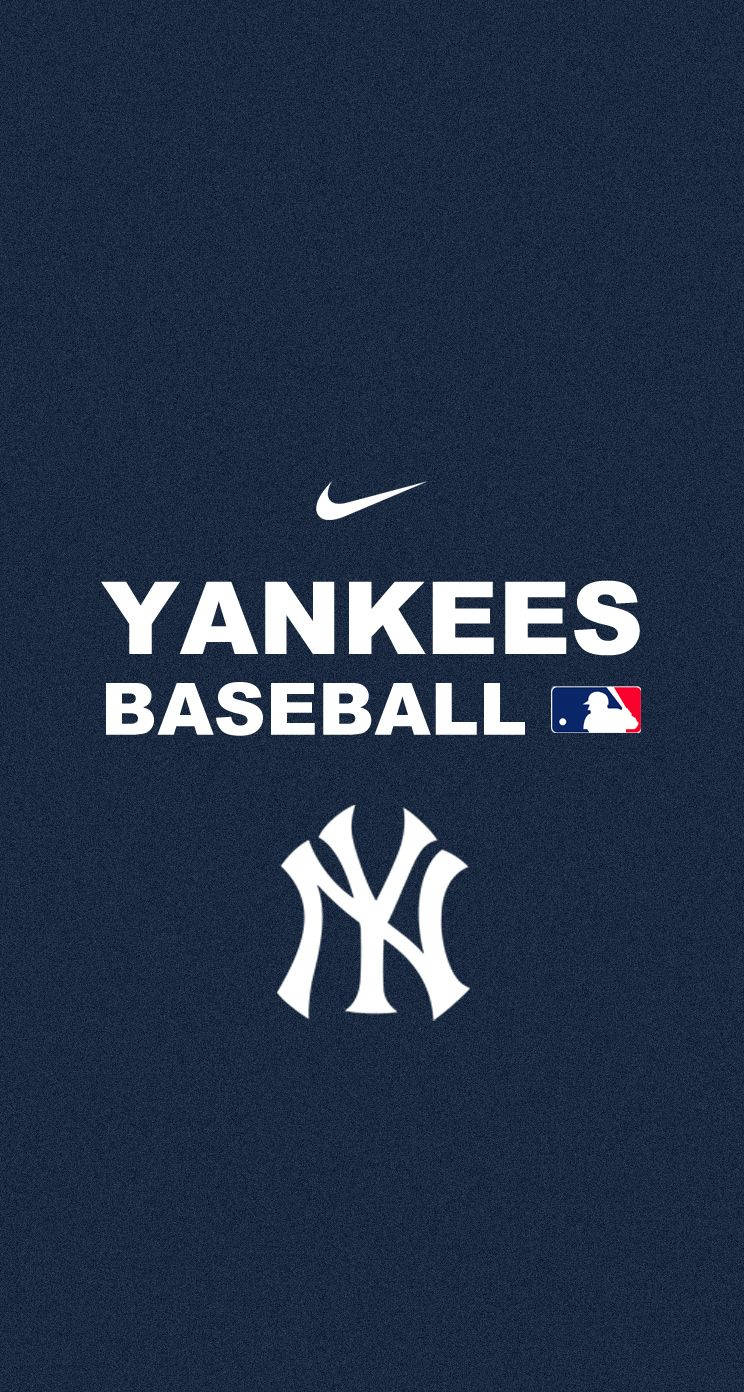 750x1400 Download New York Yankees MLB Baseball Nike Logo Wallpaper, Phone