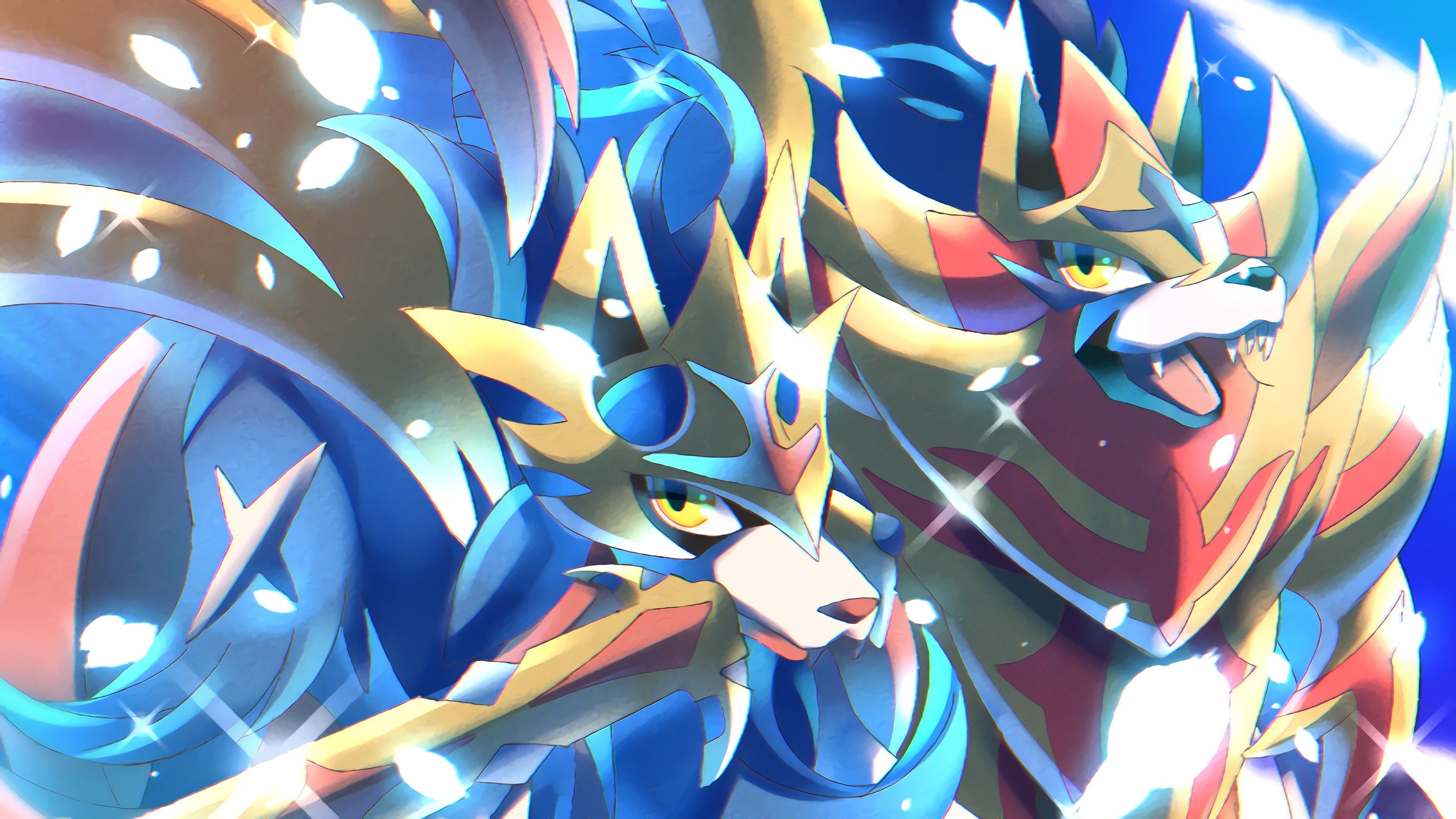 3840x2160 Zacian and Zamazenta Pokemon Sword and Shield 4K Wallpaper, Desktop