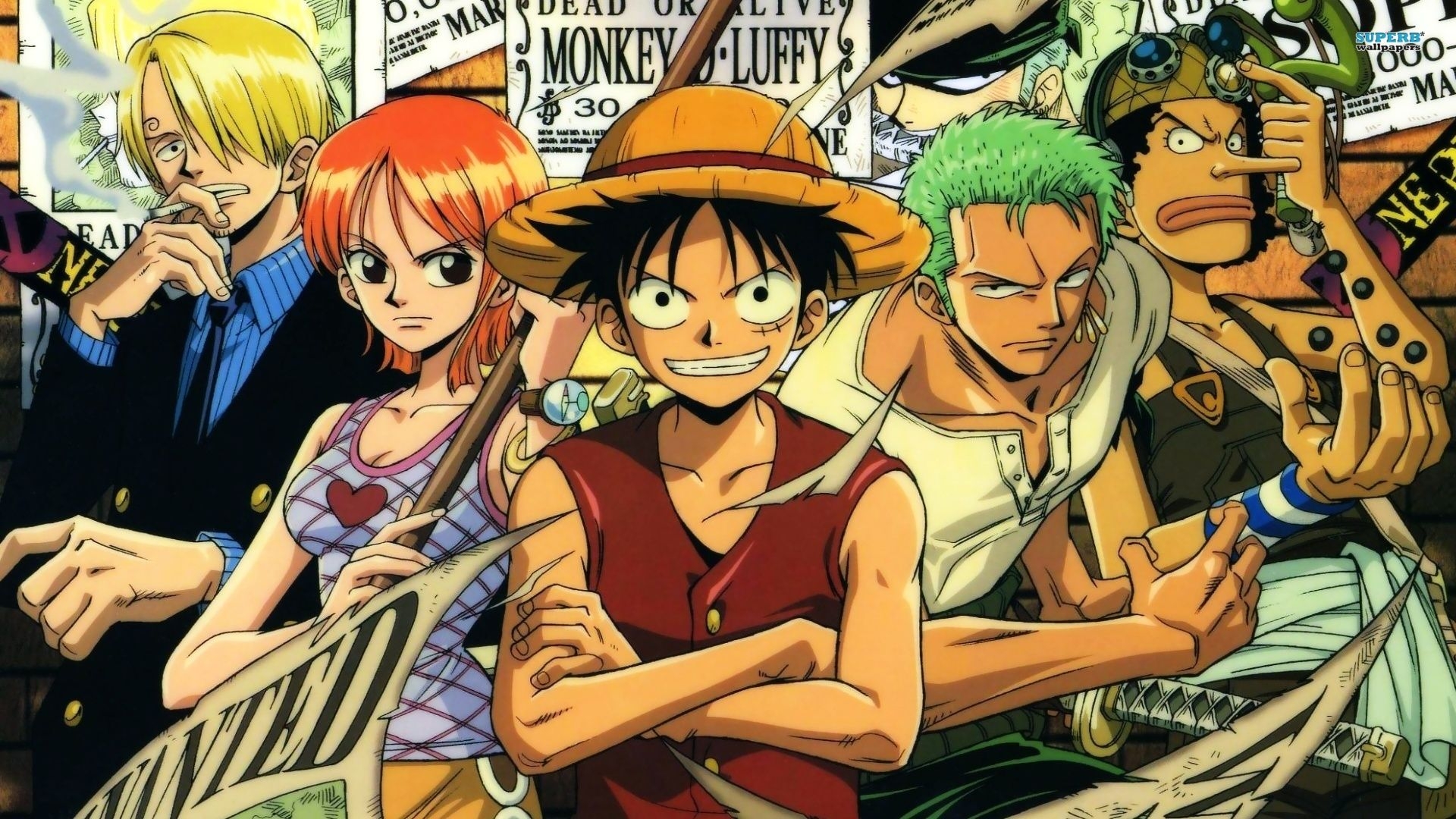 1920x1080 One Piece Sanji Nami Luffy Zoro Ussop HD Wallpaper, Desktop