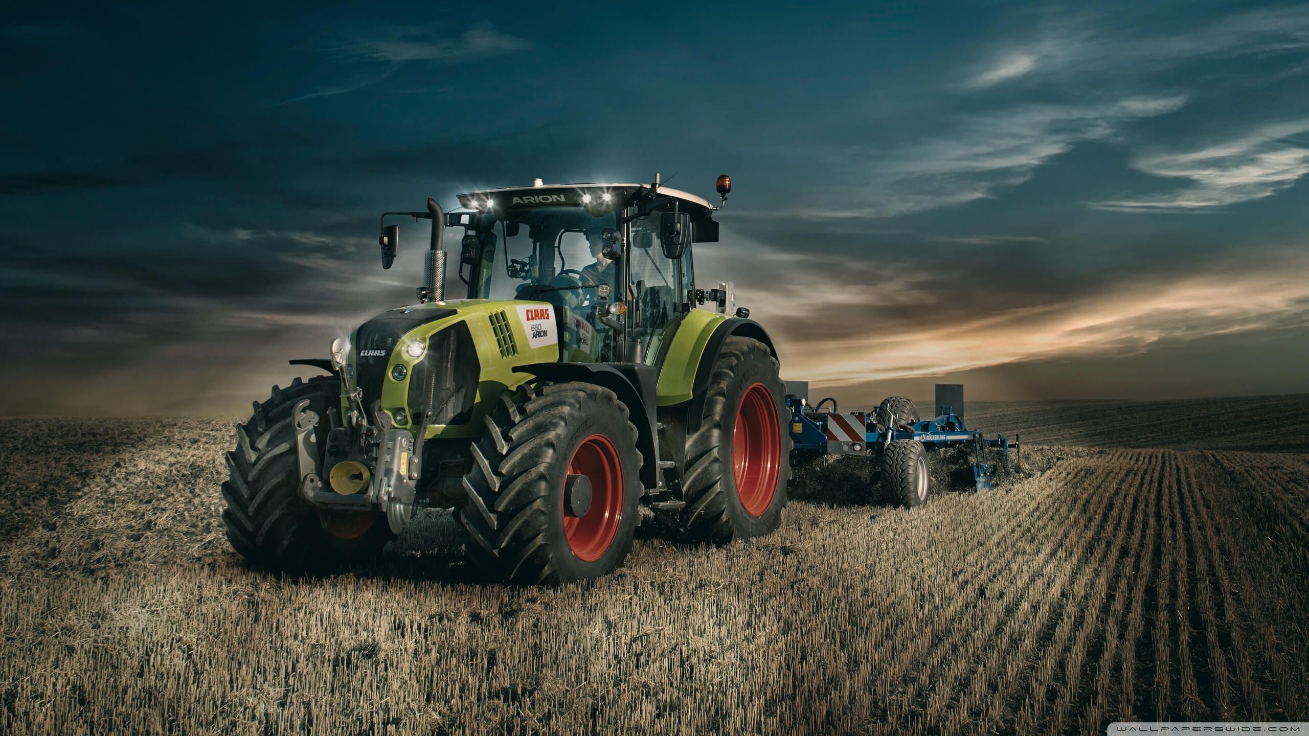 2560x1440 Download Class Arion Tractor 4K UltraHD Wallpaper, Desktop