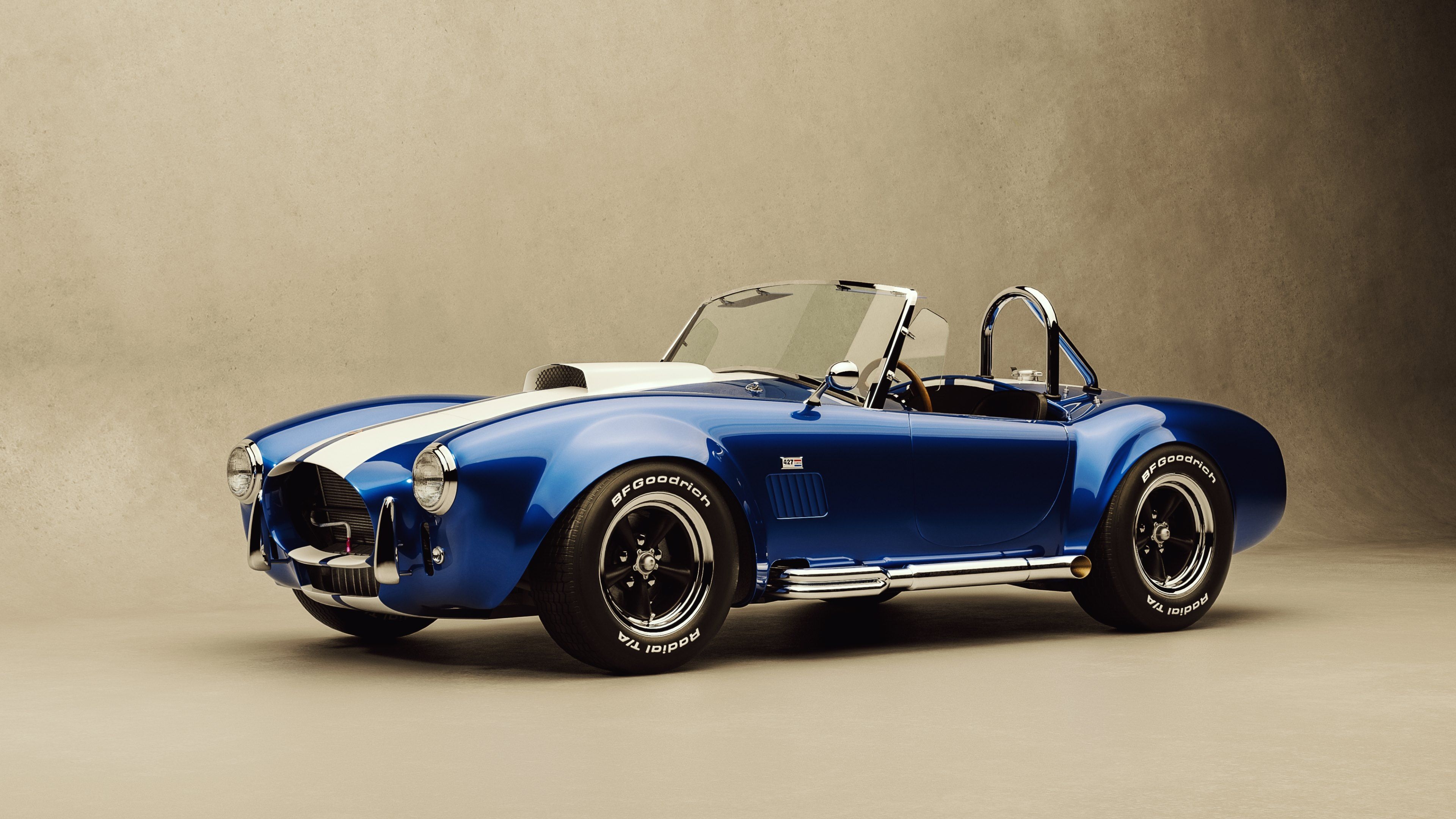 3840x2160 Free download Car Vintage Ford Shelby Cobra 427 HD Wallpaper 4K, Desktop