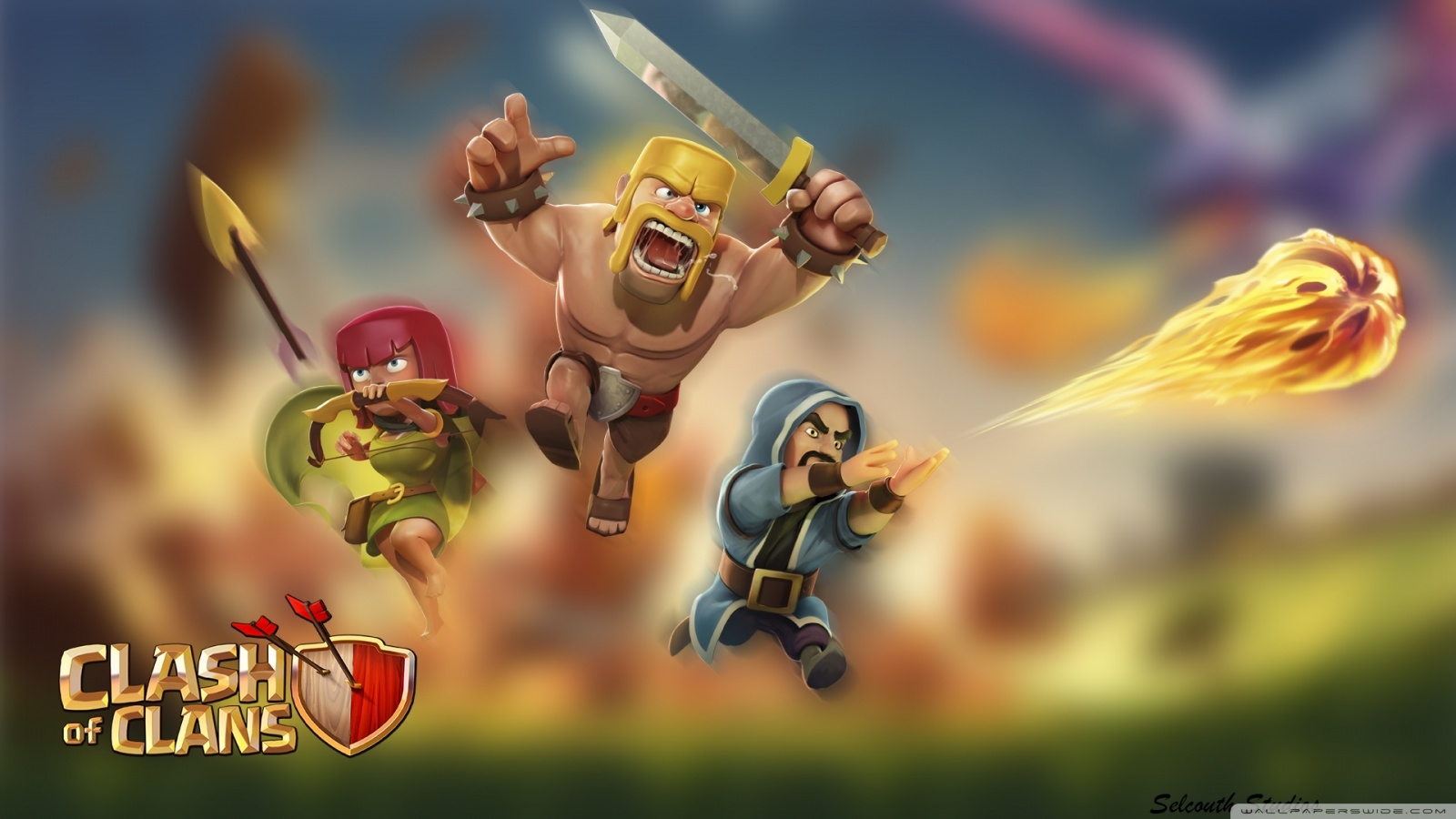 1600x900 Clash of Clans Ultra HD Desktop Background Wallpaper for 4K UHD TV, Tablet, Desktop