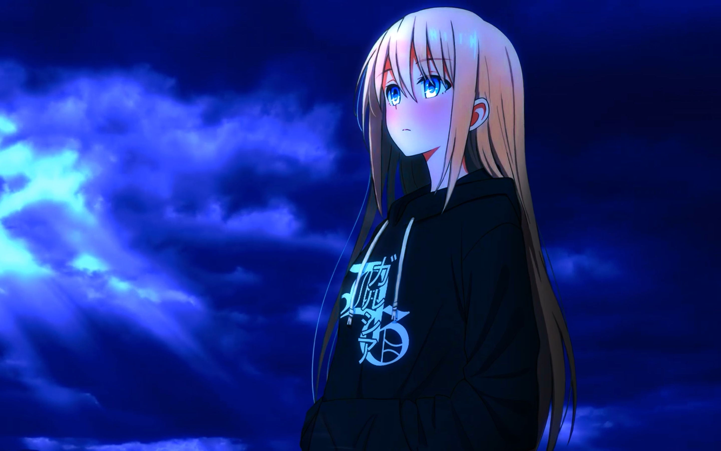 2880x1800 Anime Girl Blonde Blue Eyes Wallpaper & Background Download, Desktop